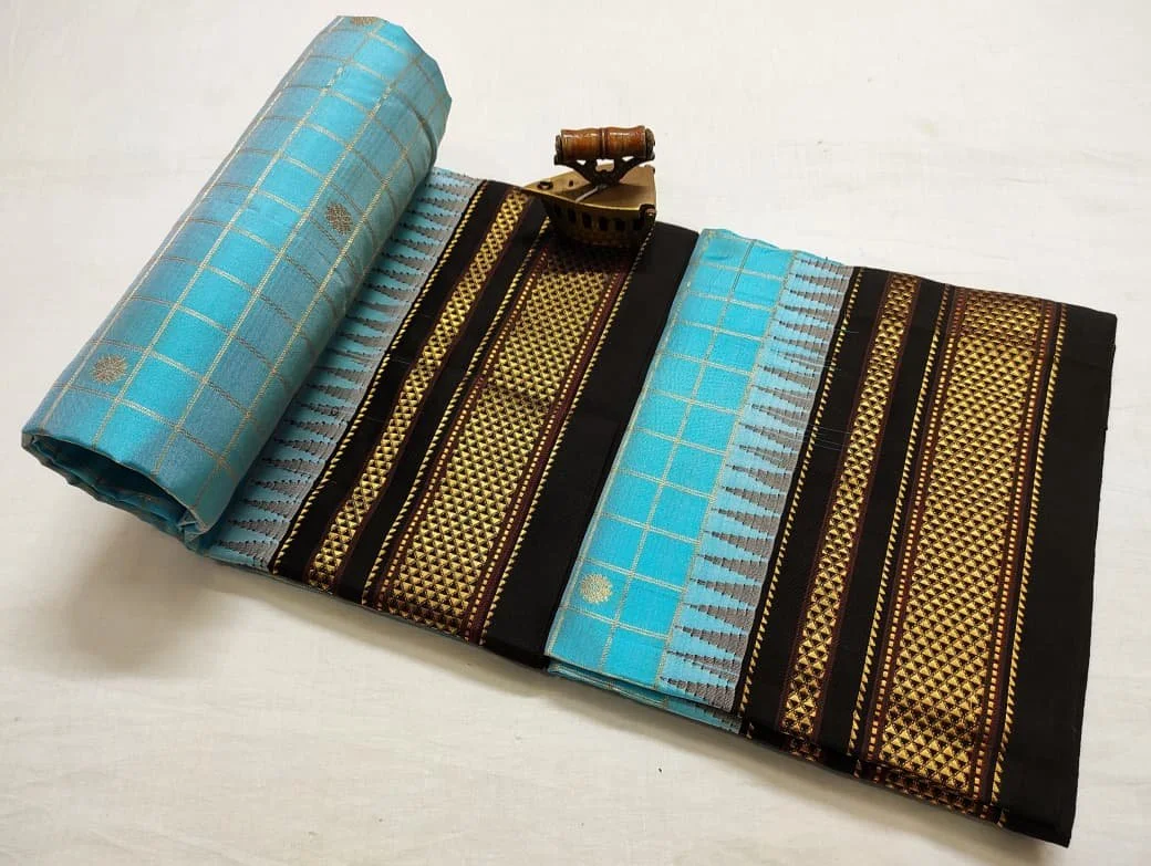✨ A1 Quality Pure Silk Butta Chex Irkal Handmade Paithani Saree ✨
