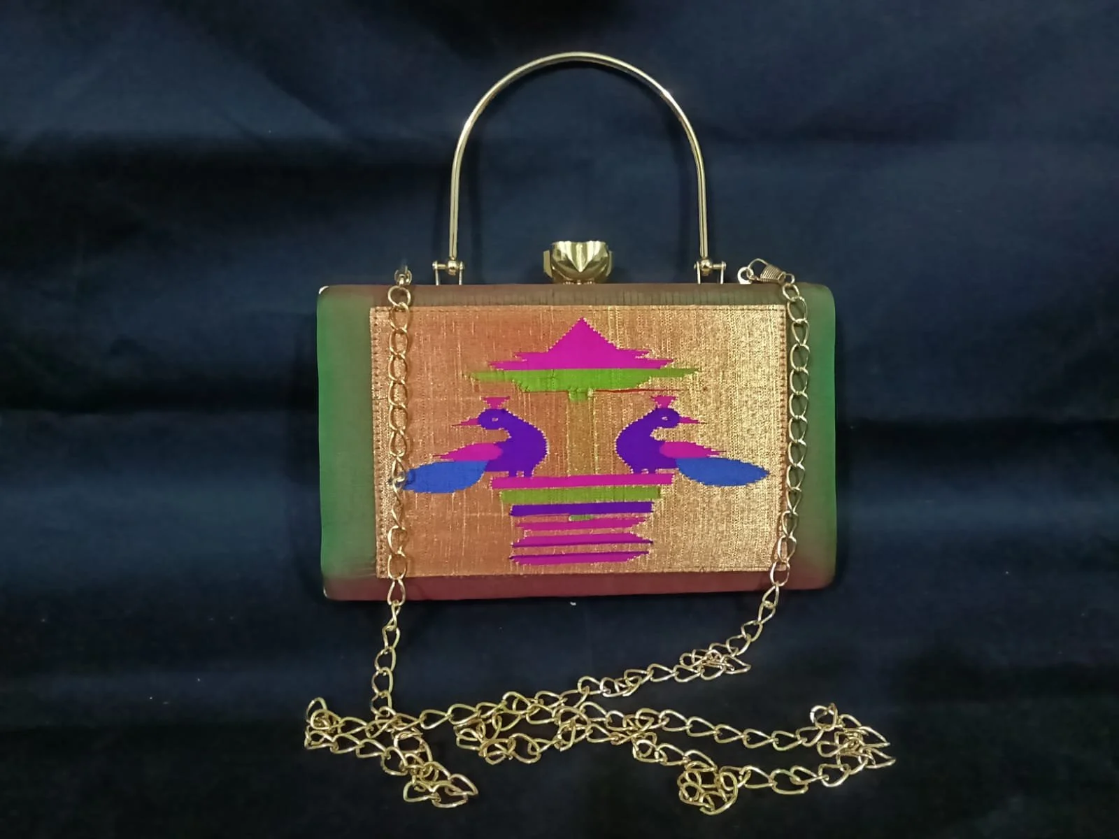 Designer Paithani Clutch