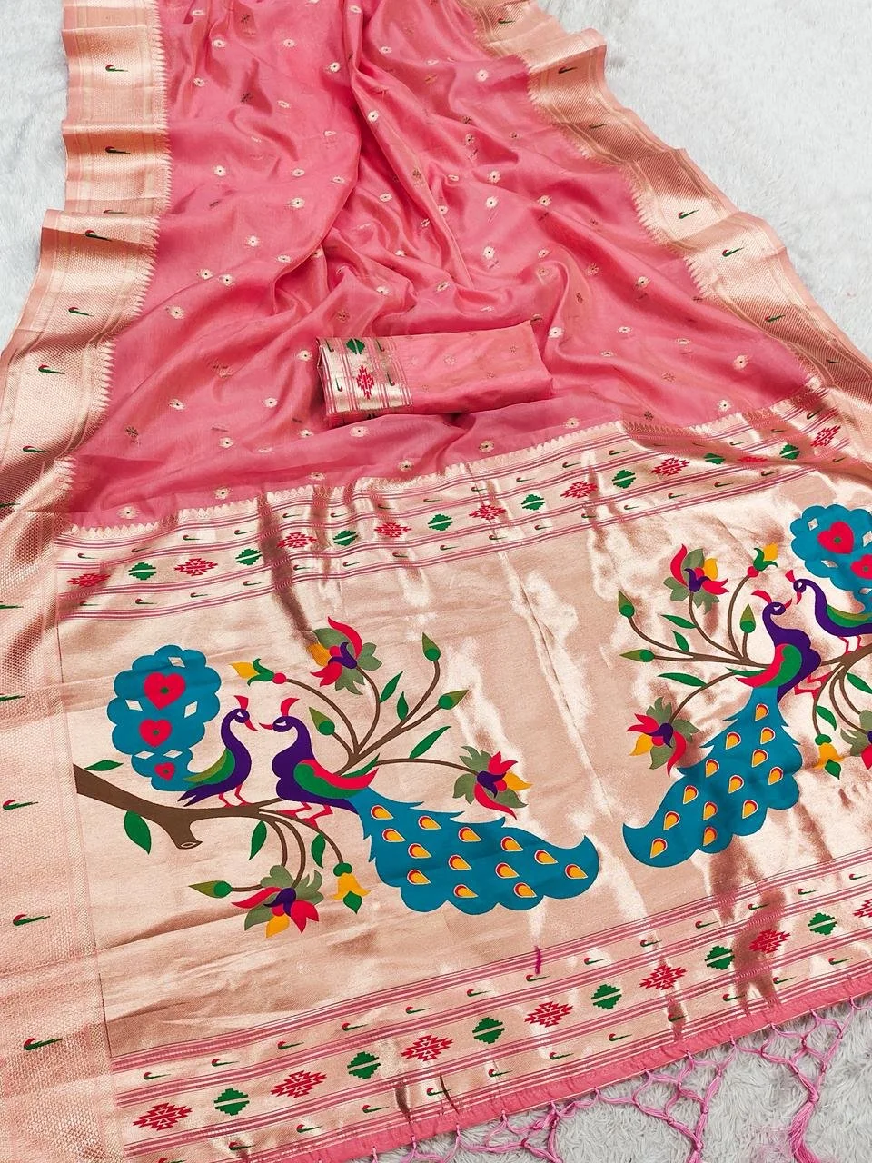 A989 - 58 Double Pair Peacock Organza paithani (2).JPG