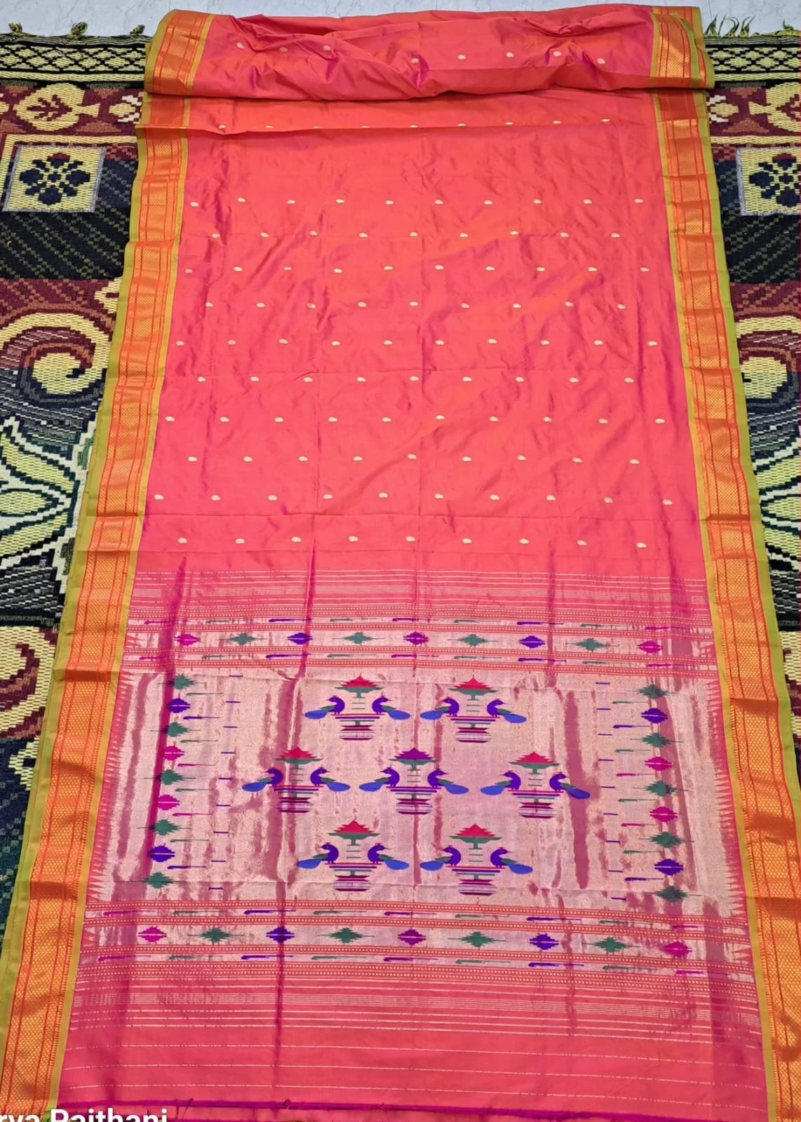 A1252 - 295 Yeola Double Pallu Handloom Paithani (2).JPG