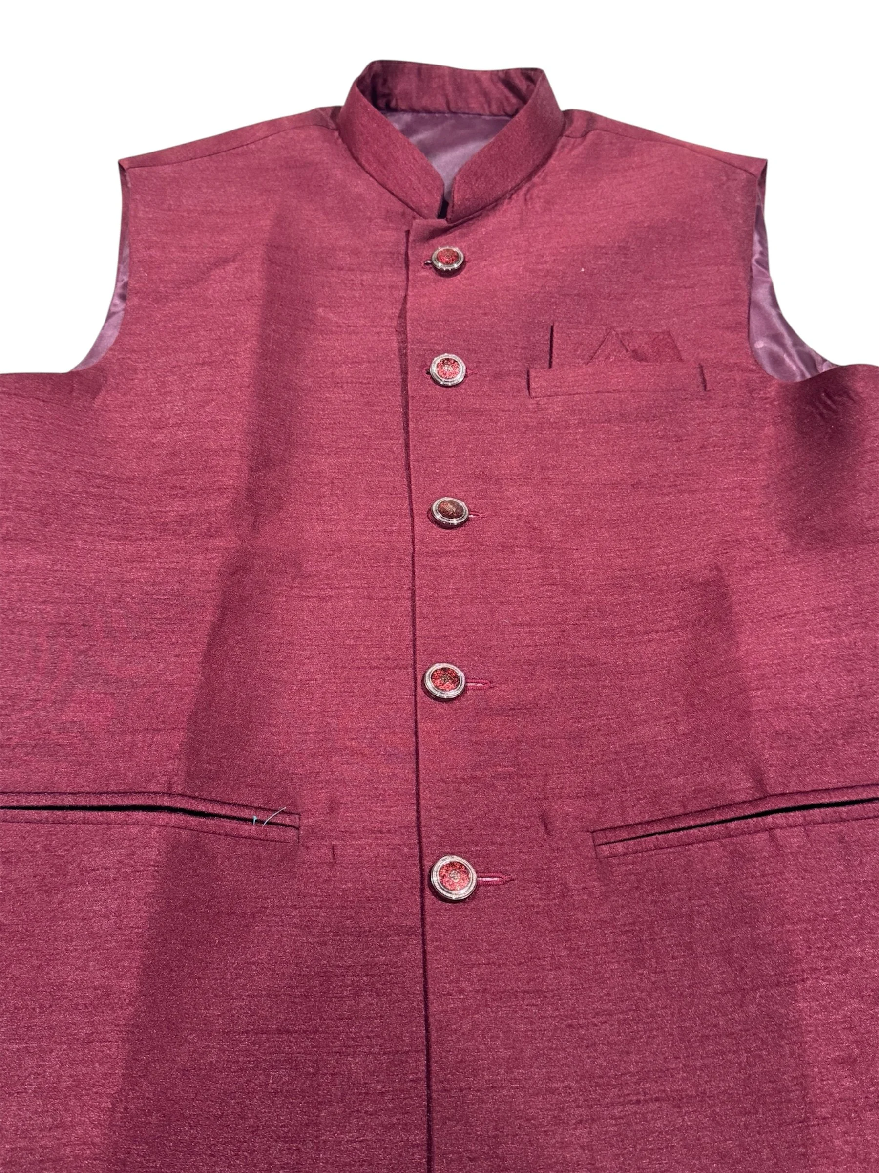 🍷 Regal Maroon Men's Custom Vest 🍷