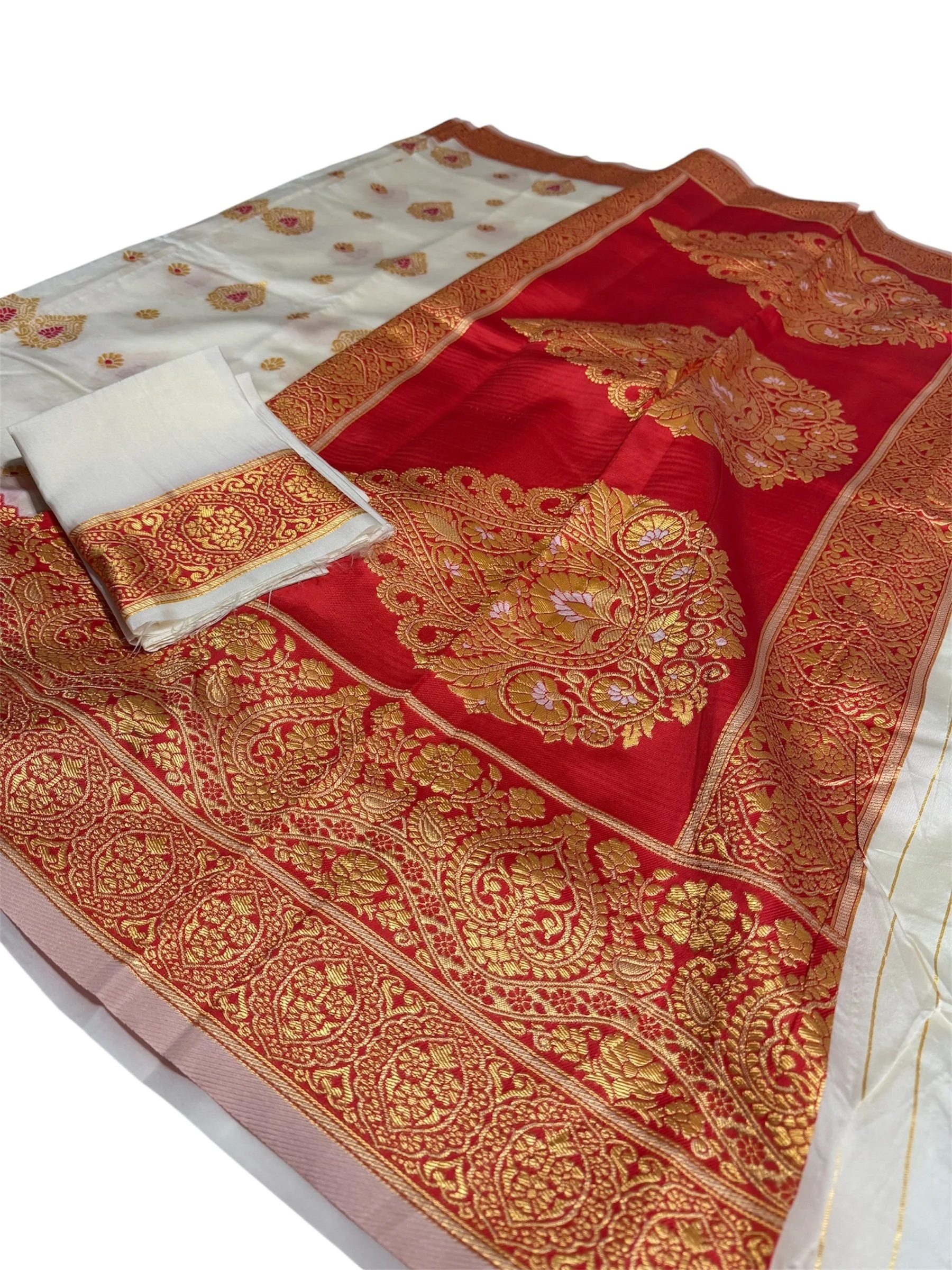 Soft Kanjivaram Red n White