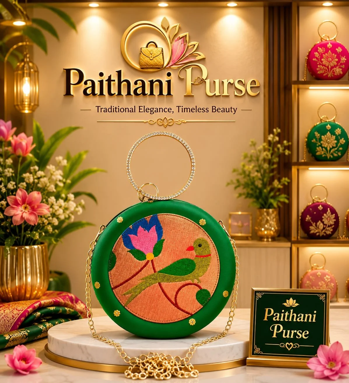A1221 - 35 Premium Diamond Round Frame purse (4).JPG