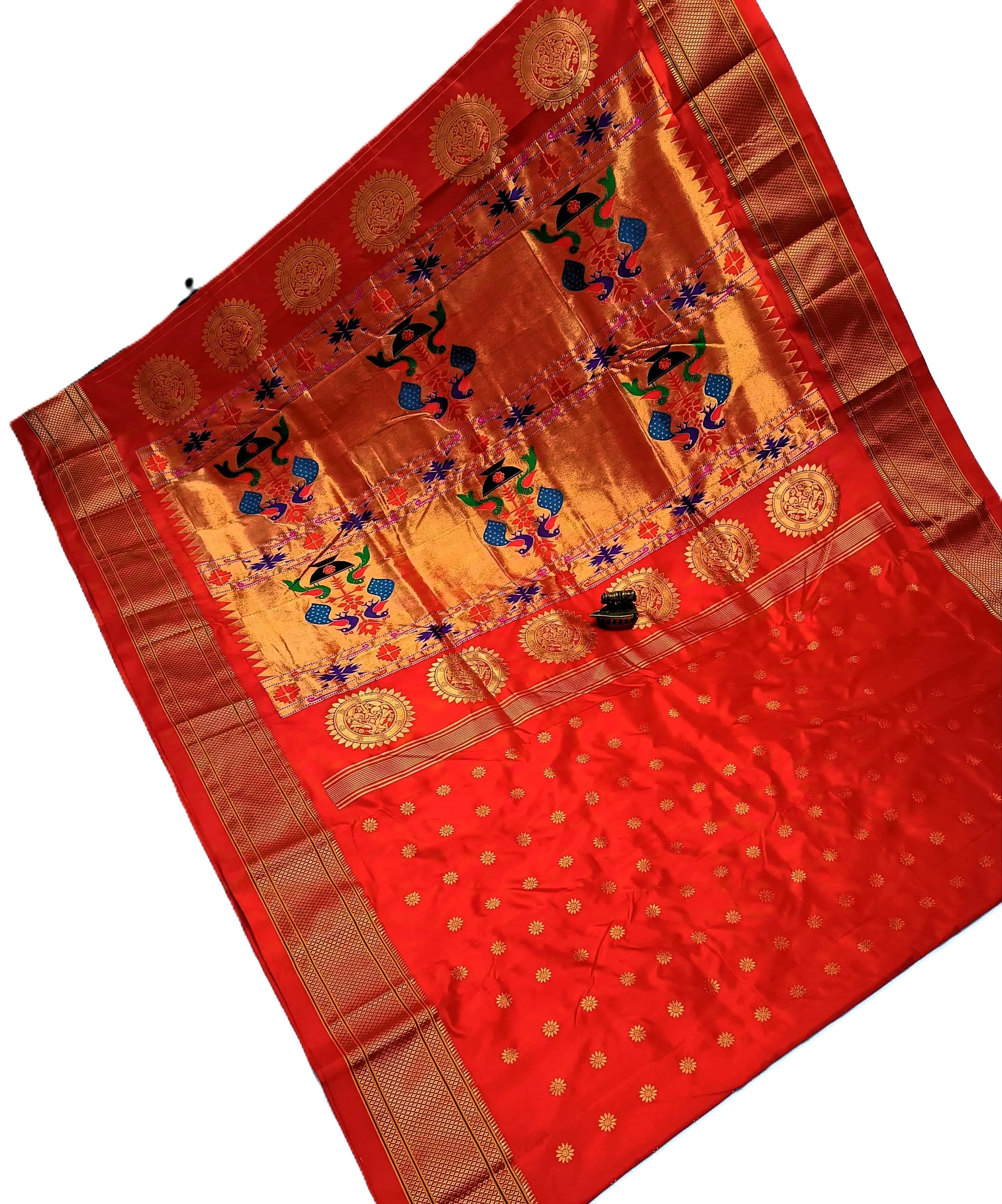 ✨ Pure Silk Powerloom Kalanjali Paithani Saree – Maharani Elegance in Every Drape ✨