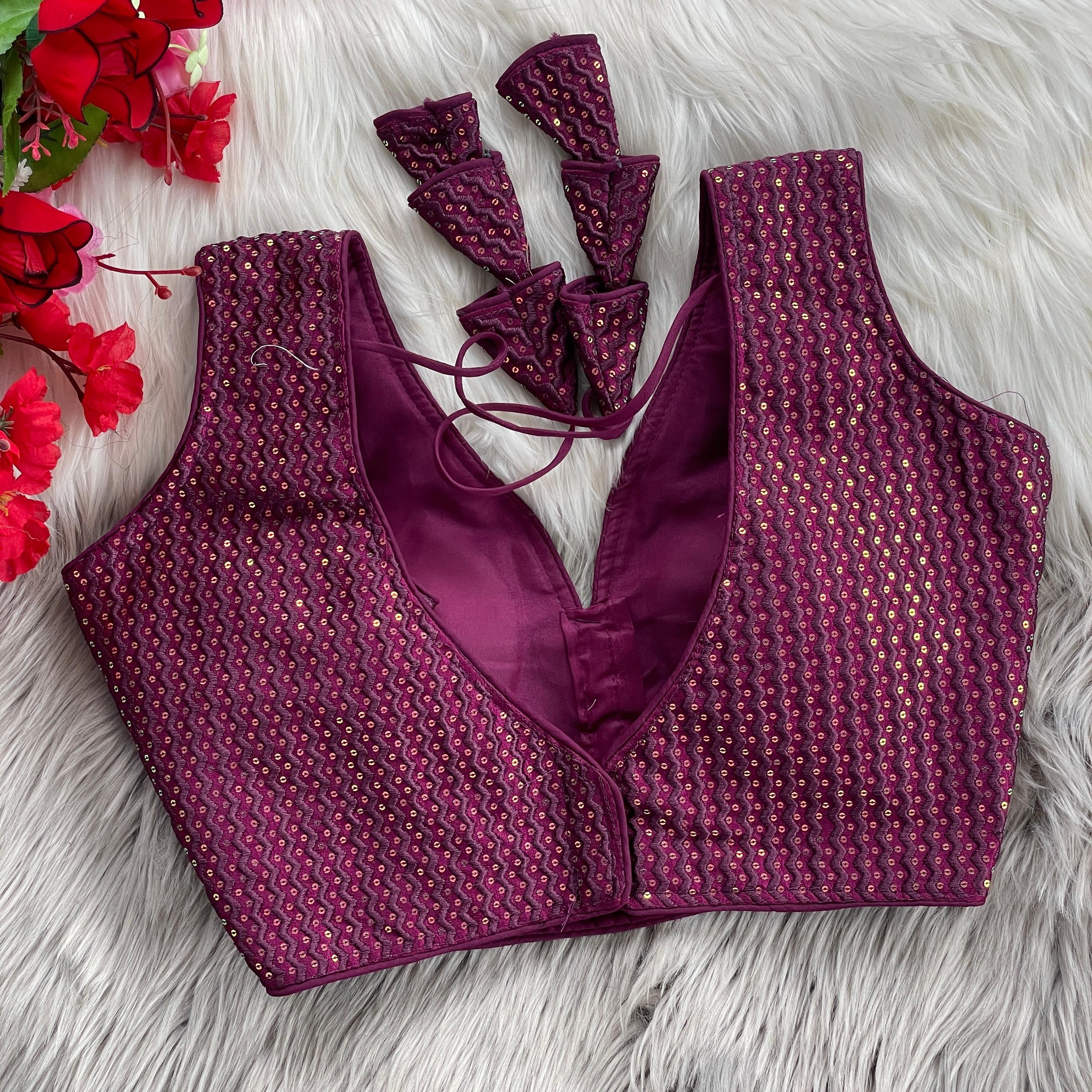 Heavy Embroidery Bridal Work Blouse