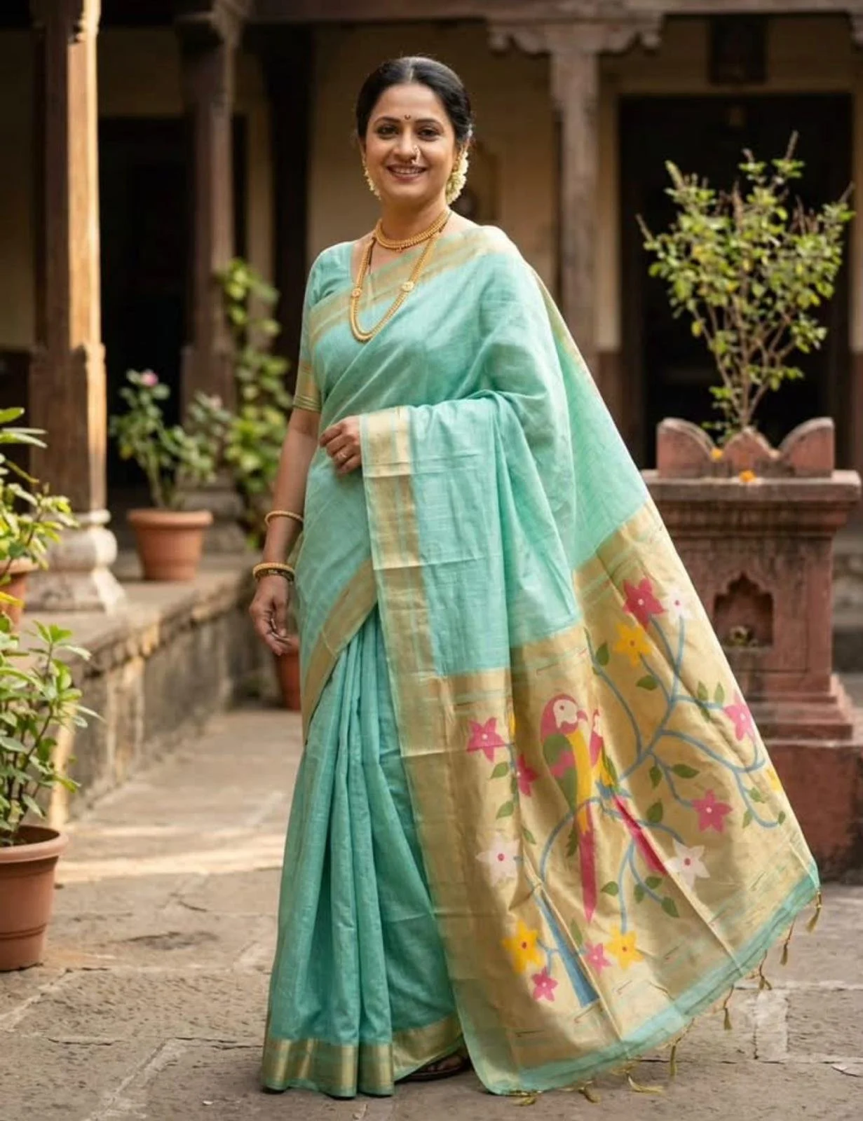 💚 Elegance Redefined – Pure Cotton Silk Jamadani Saree Collection 💚😍