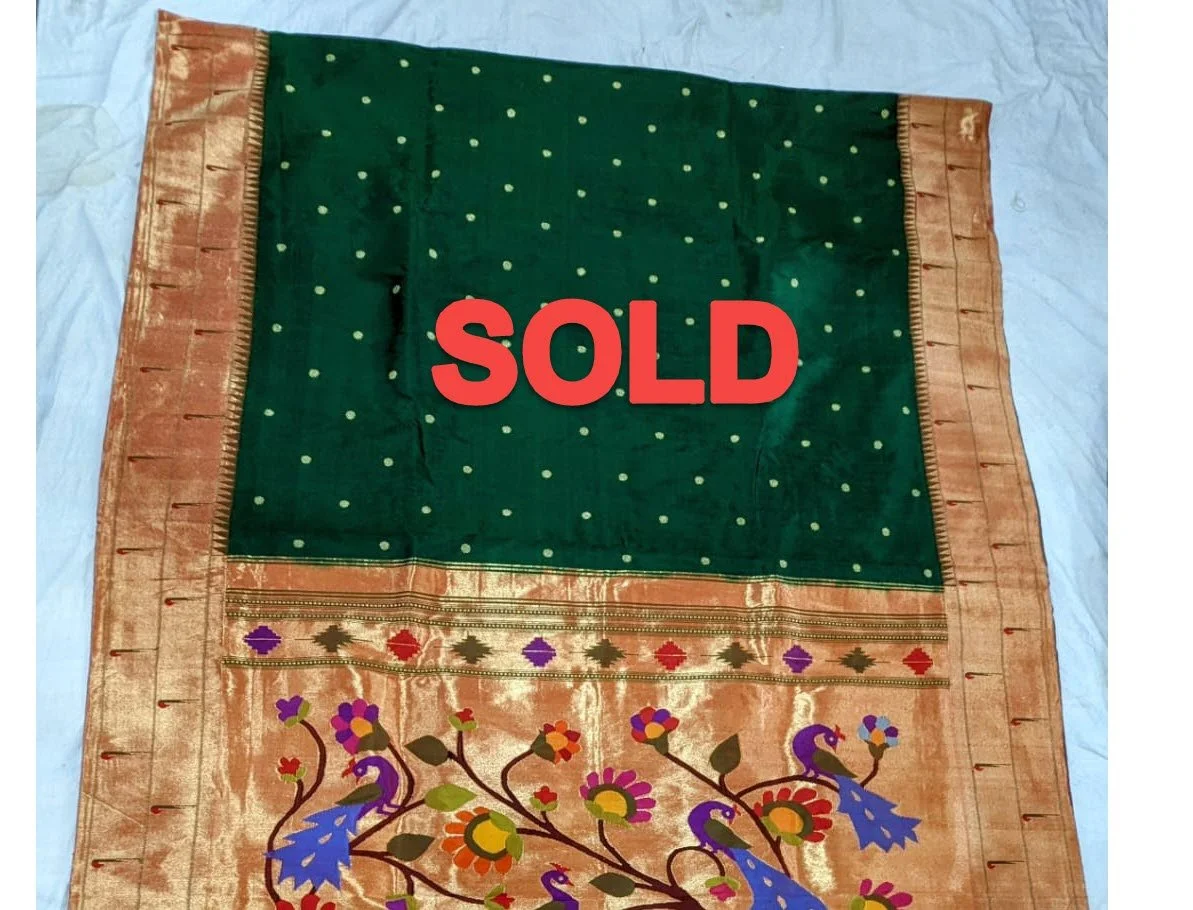 Double Muniya Handloom Paithani (SOLD)