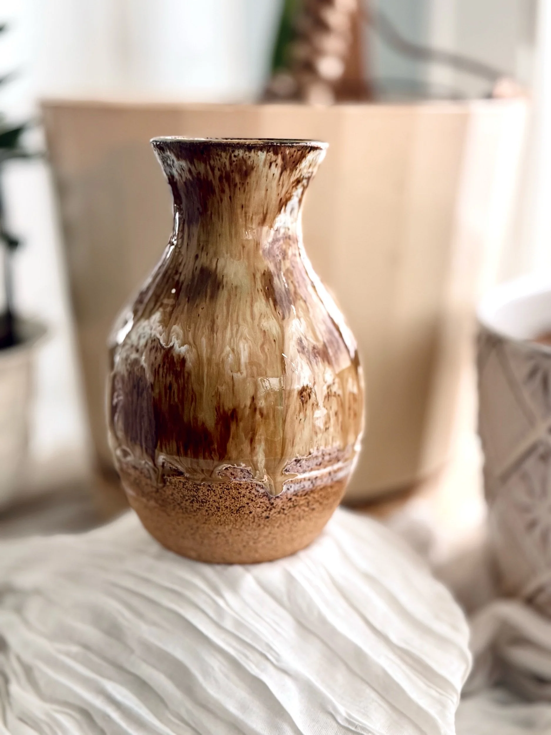 Golden Runoff Vase