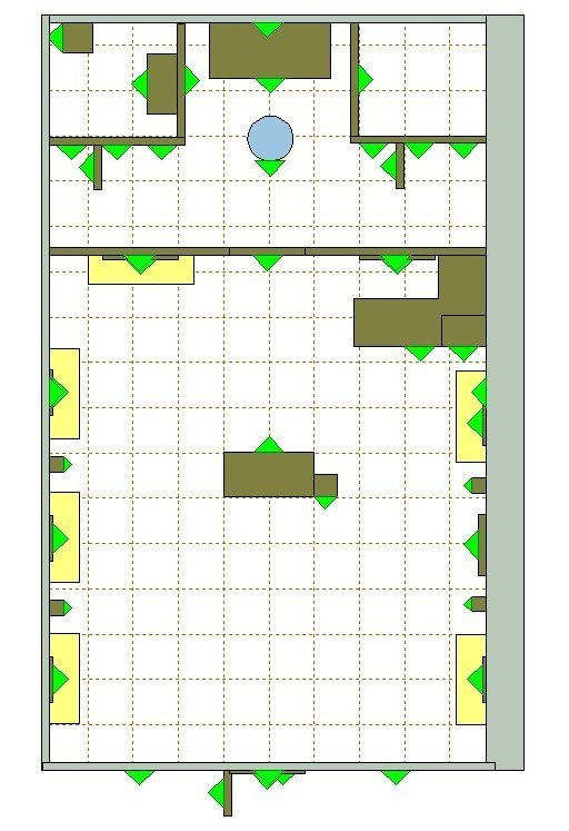 Floor Plan 2D (30ft x 50ft)