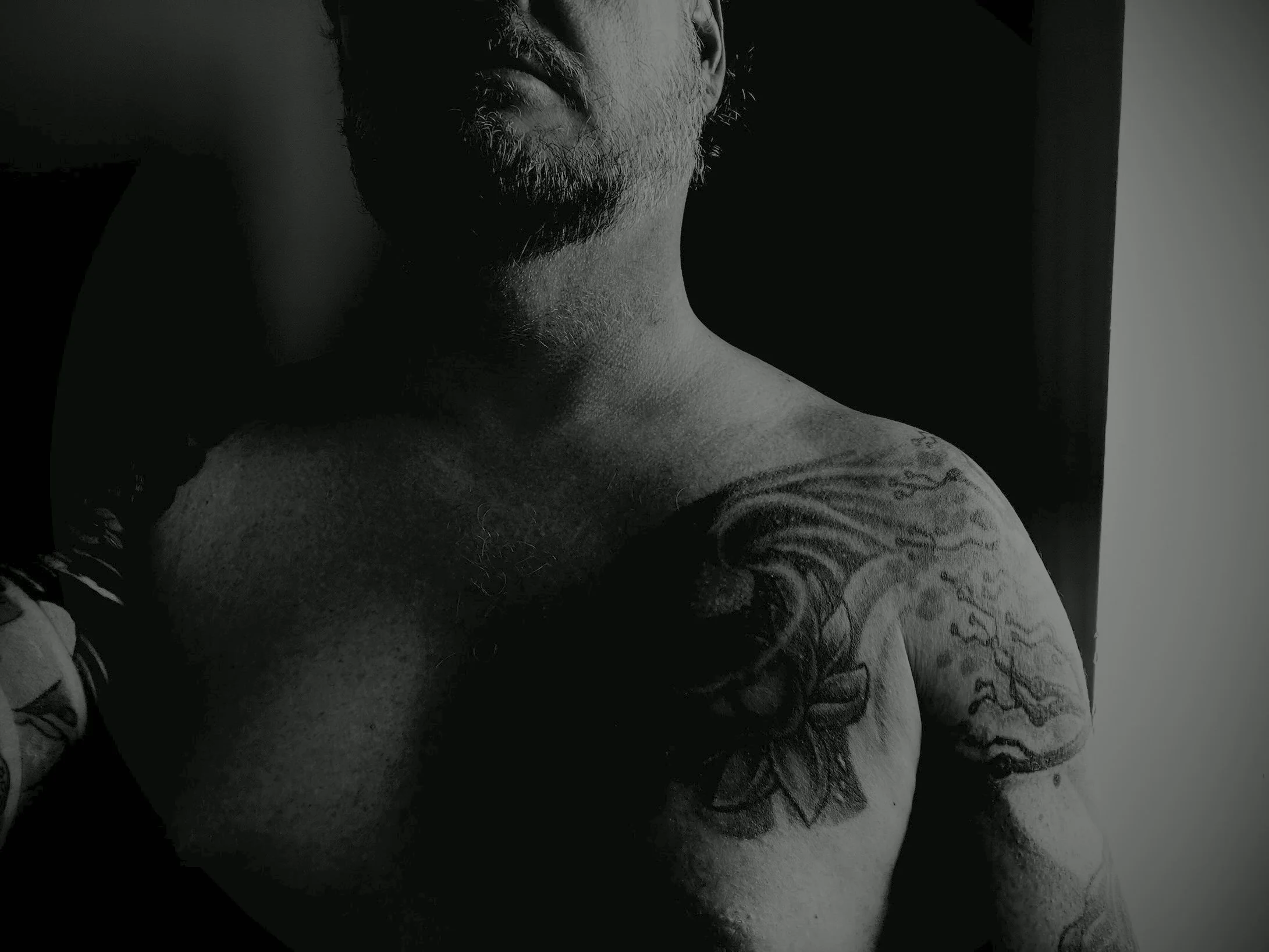 shadow-filled topless joe