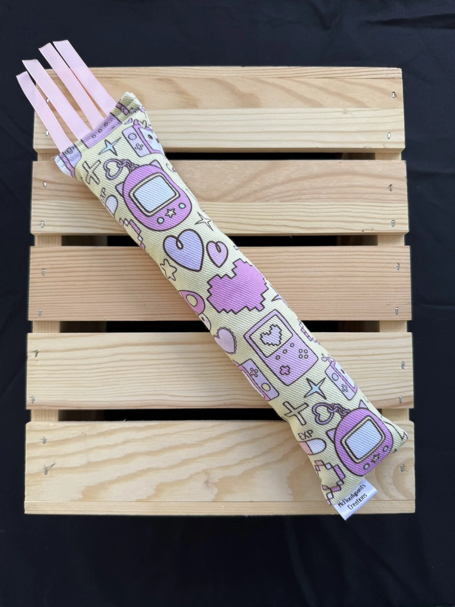 Wooden Crate with Catnip Kickers Inside