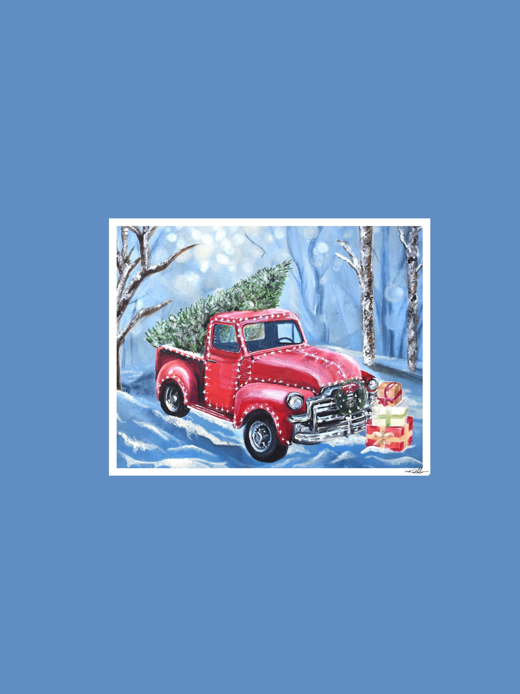 Christmas Truck Print