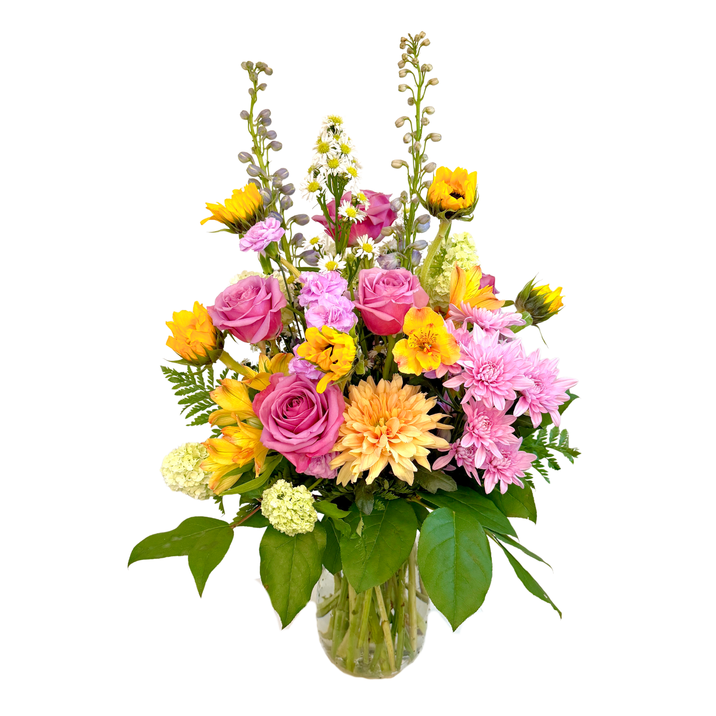 Seasonal Arrangement in Glass Vase: Extra Large