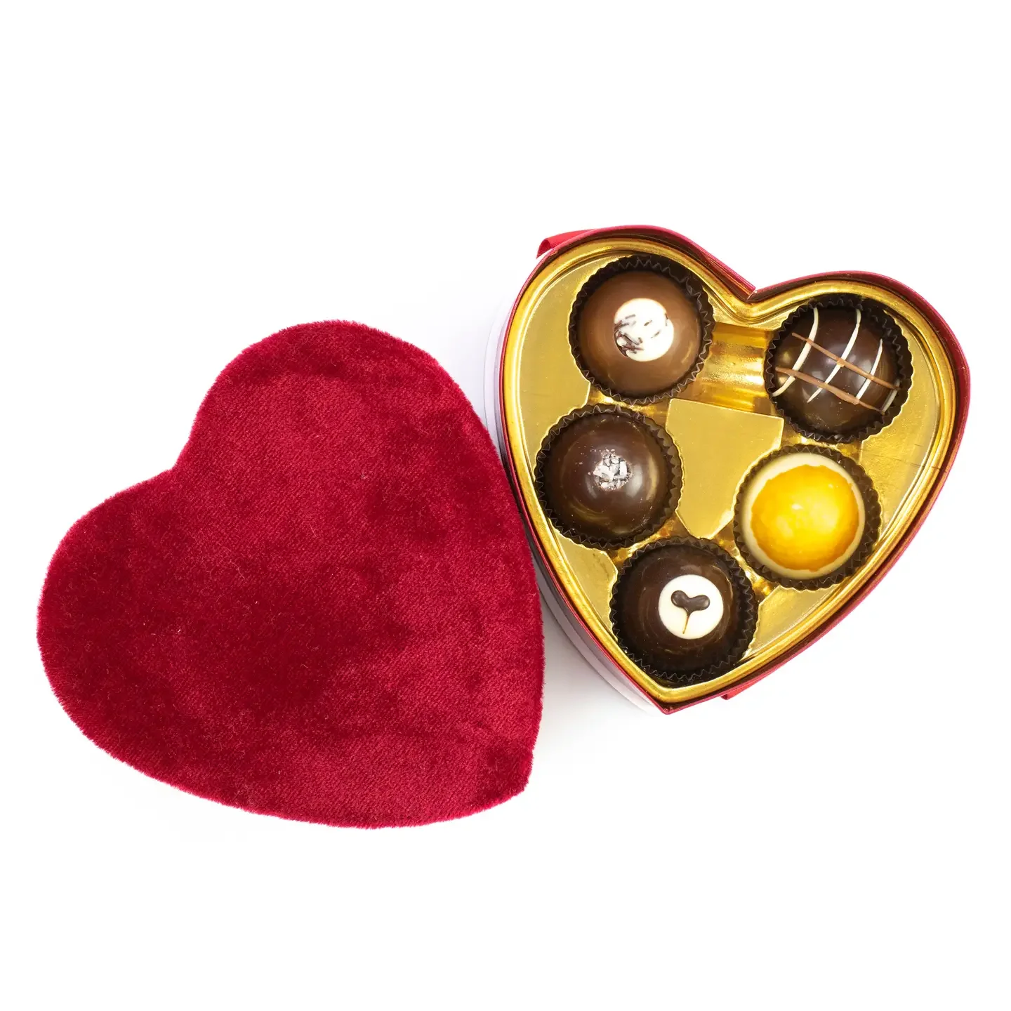 Chocolate Truffle Heart Box of 5