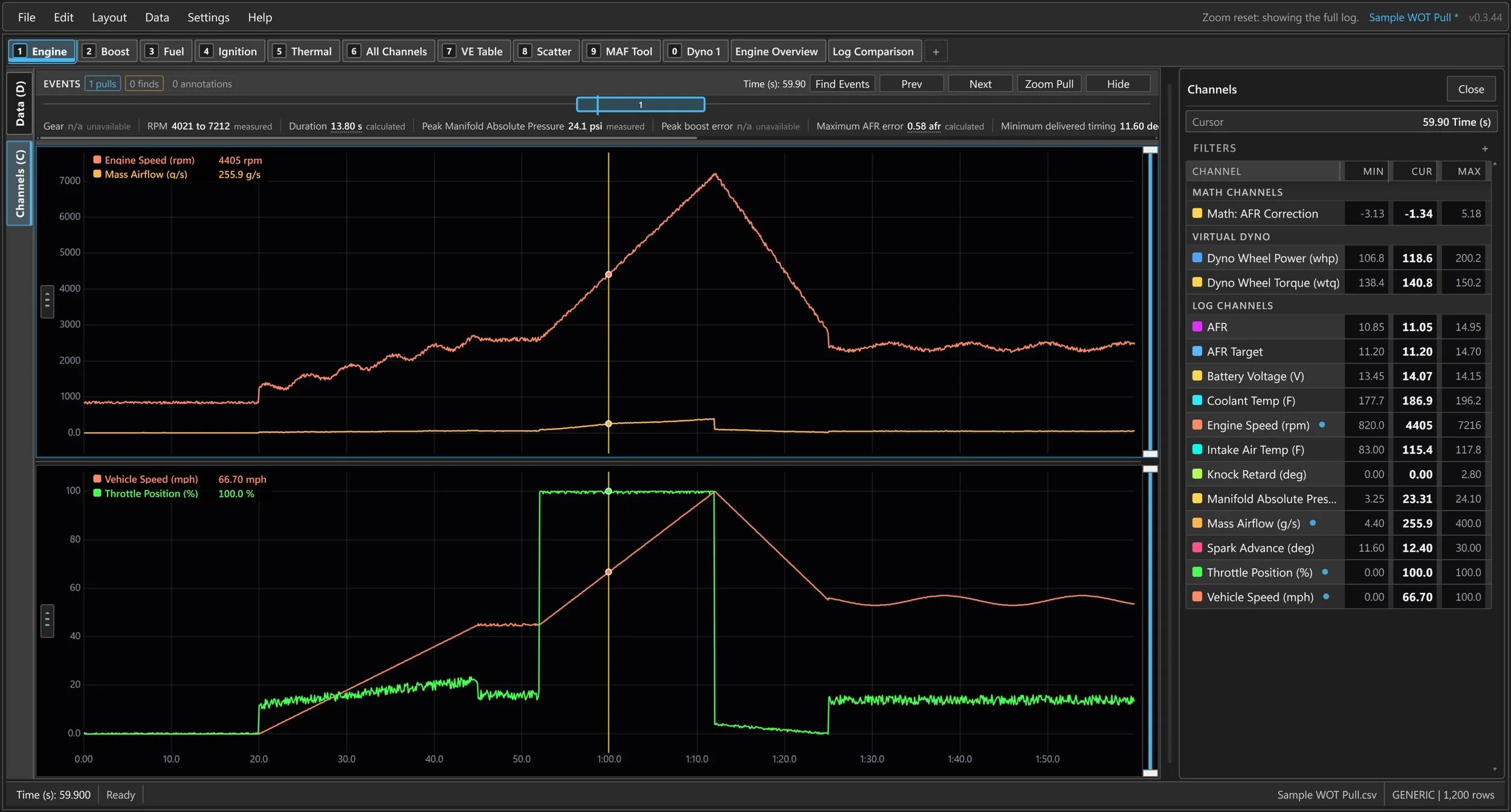 CSV Log Viewer