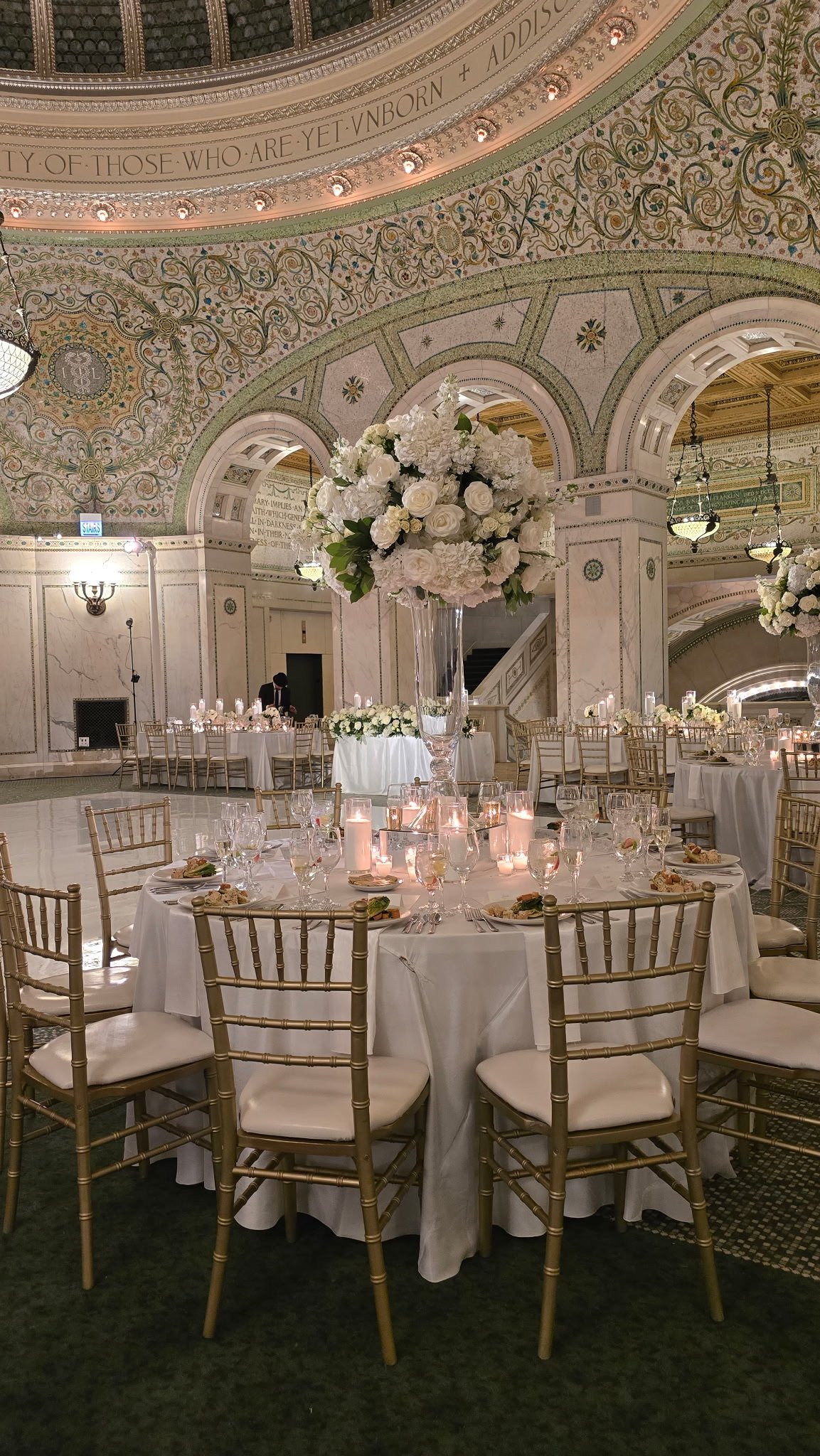 Chicago Cultural Center wedding venue in downtown Chicago catered by Signature  Catering by Ovy