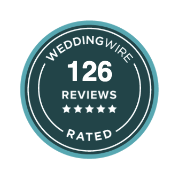 WeddingWire 126 reviews rated badge for Signature Catering by Ovy Chicago wedding caterer