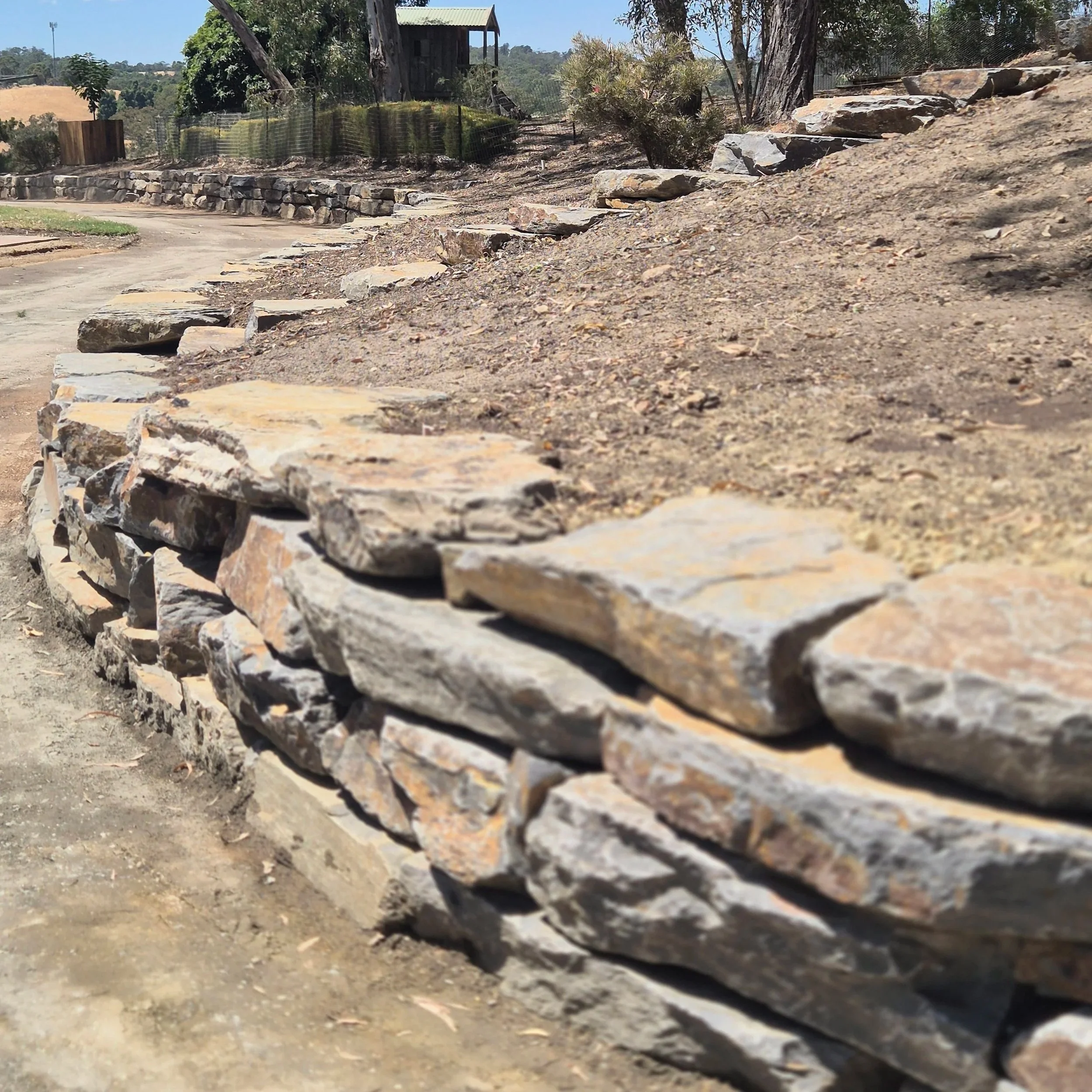 stone retaining wall adelaide