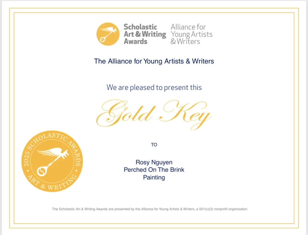 Gold Key in Painting Scholastic Art & Writing Awards Alliance for Young Artists & Writers 2025