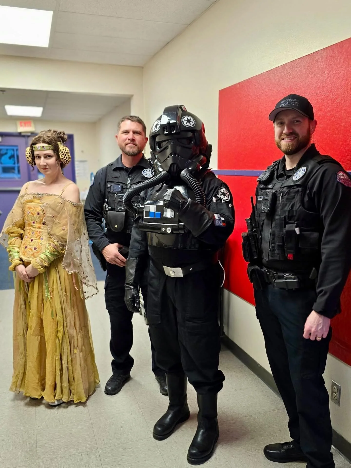 May the 4th be with you&hellip;. #starwarsday 

Our School Resource Officers are always ready to keep the peace. From stormtroopers to royalty, this visit brought smiles, laughter, and a reminder that building positive relationships with our students