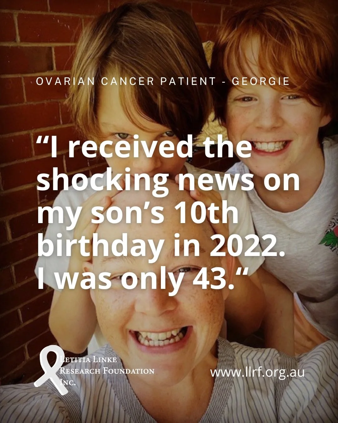 At just 43 years old, Georgie was diagnosed with ovarian cancer. Thankfully, her first treatment was successful. However, as happens far too often with ovarian cancer, the disease returned.

As Georgie says - &ldquo;Real investment in research is ess