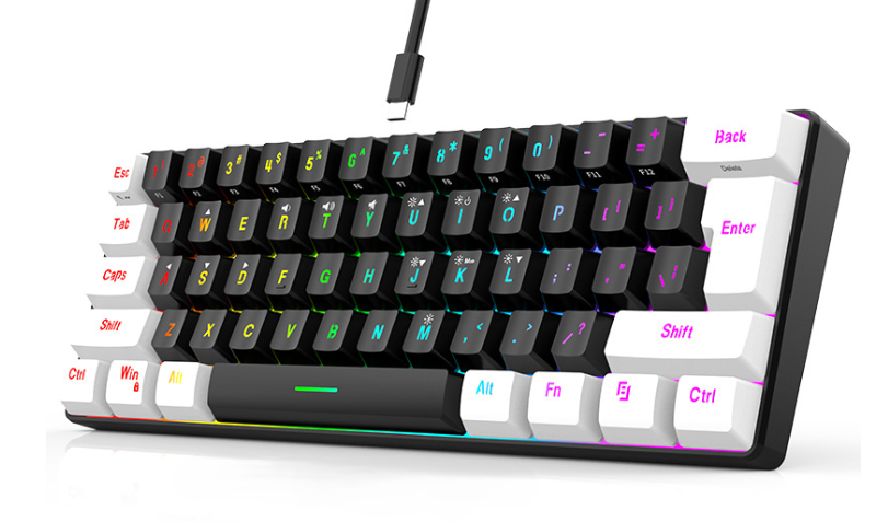 61 keys membrane keyboard wired keyboard