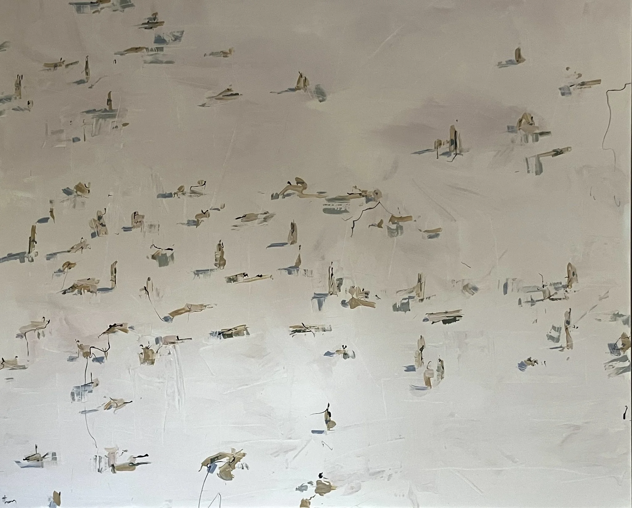 Peak hour - 155cm x 186cm