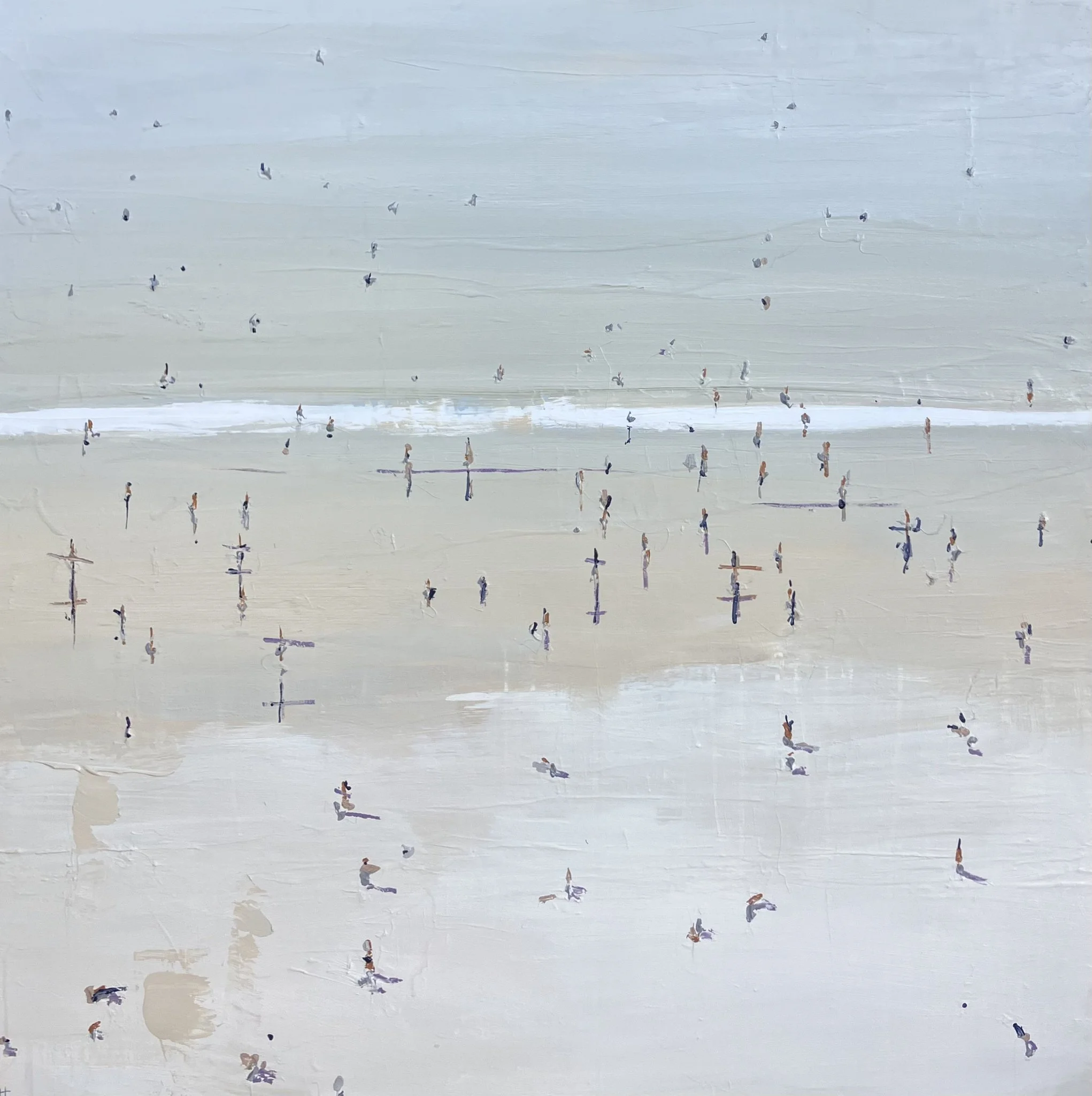 It's been a hot day - 115cm x 115cm