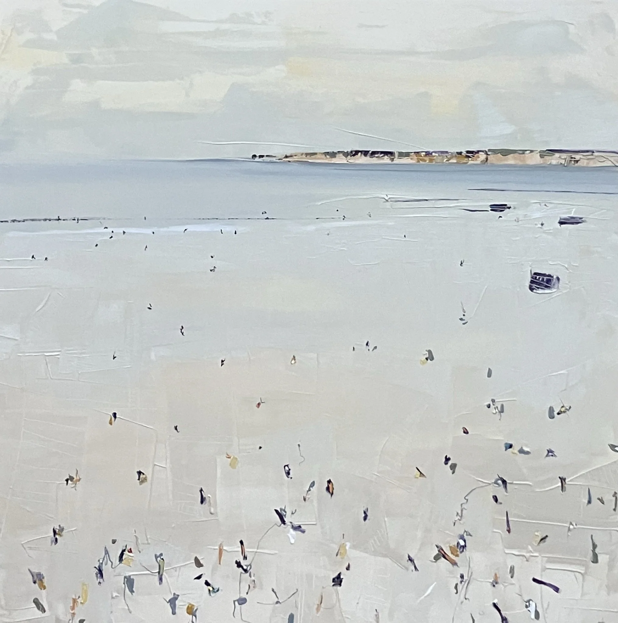 Beach day - 134cm x 134cm