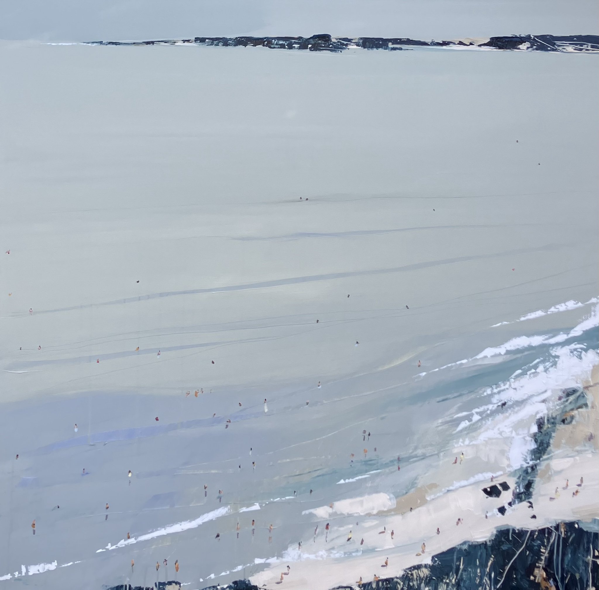 South side surf check - 154cm x 154cm