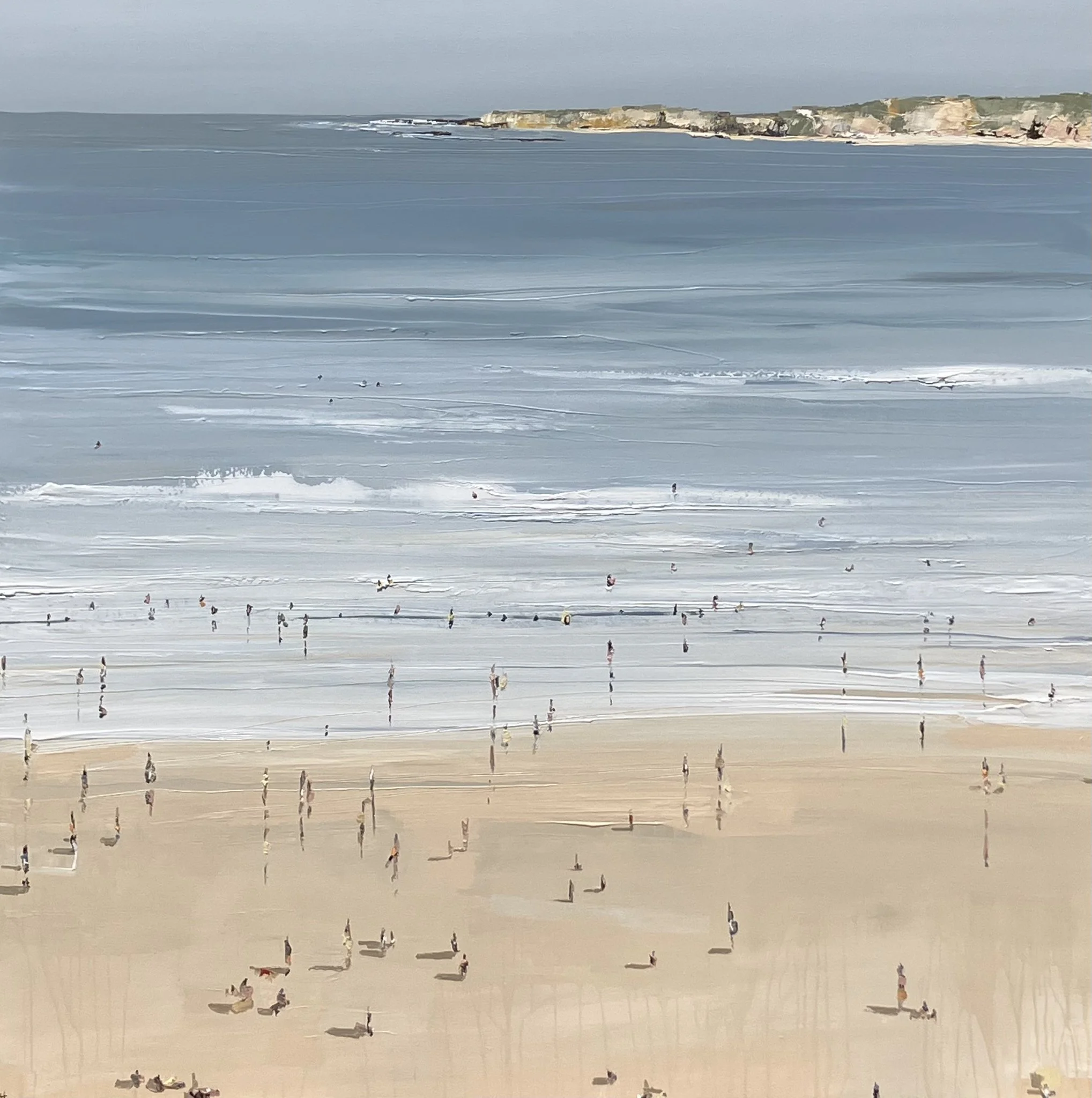 Beach day - 164cm x 164cm [sold]