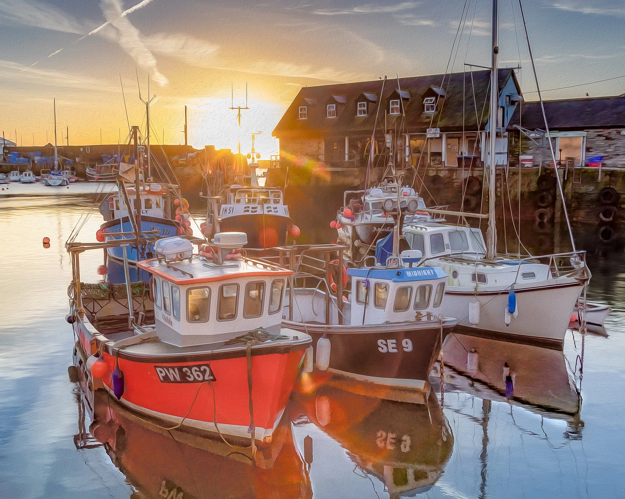 Mevagissey Harbour Sunrise