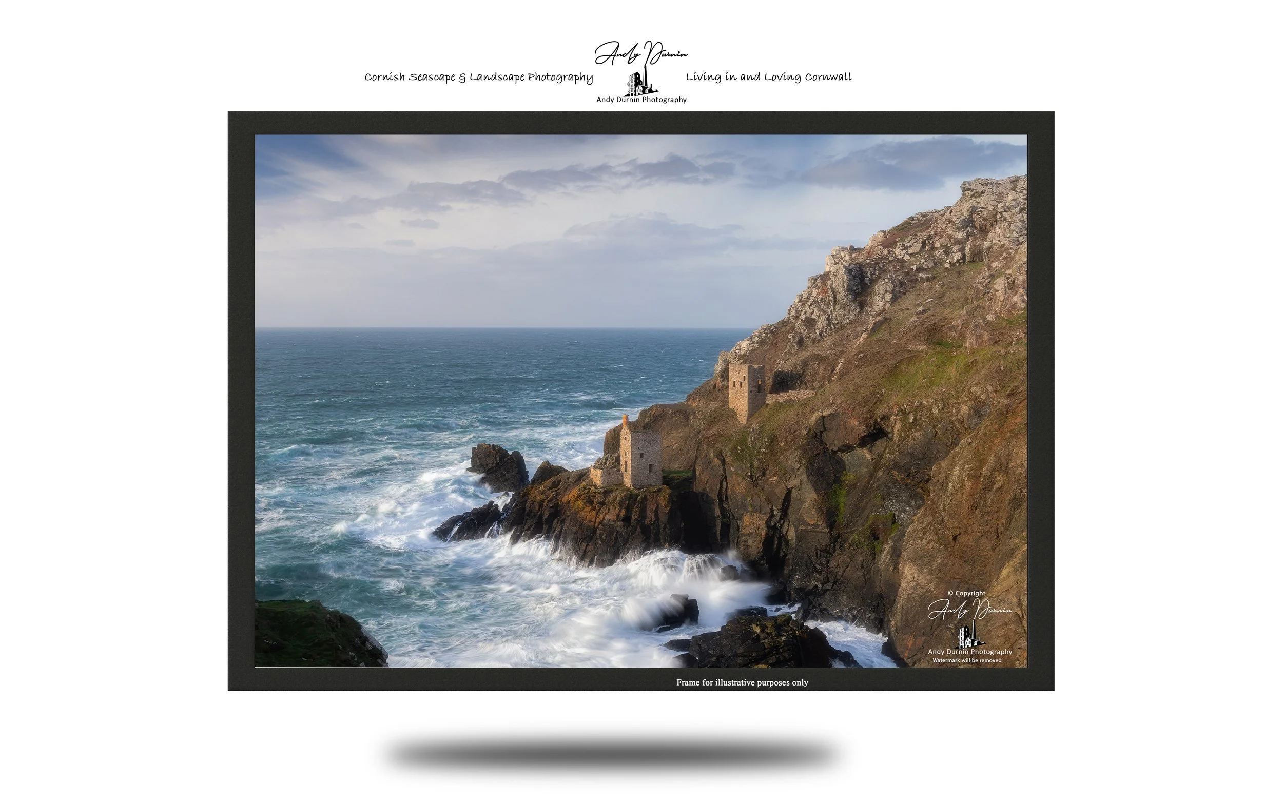 Cornwall coastal landscape photography featuring Botallack's historic tin mine.