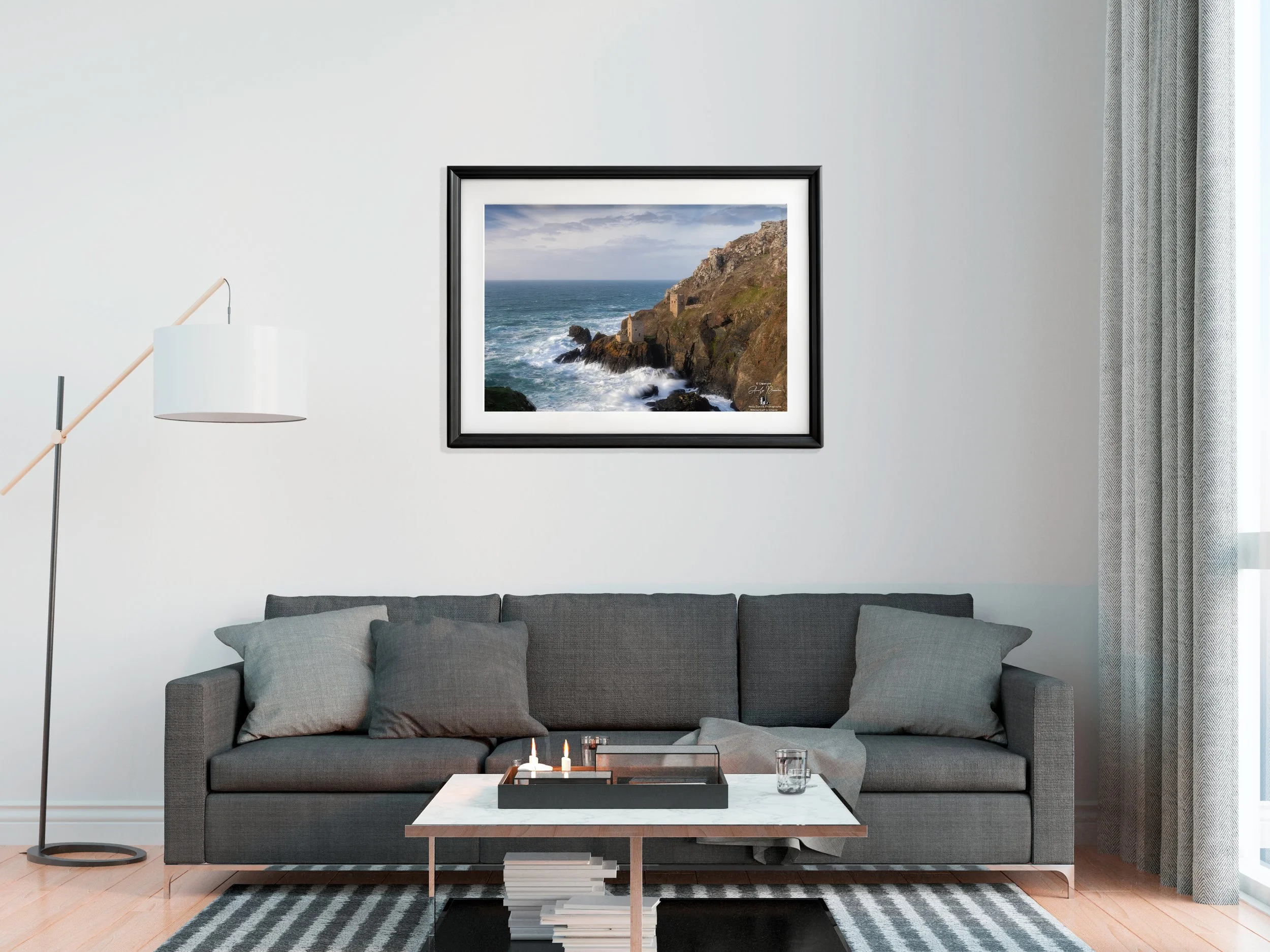 Fine art seascape of Cornwall's famous Botallack Crowns mining heritage.