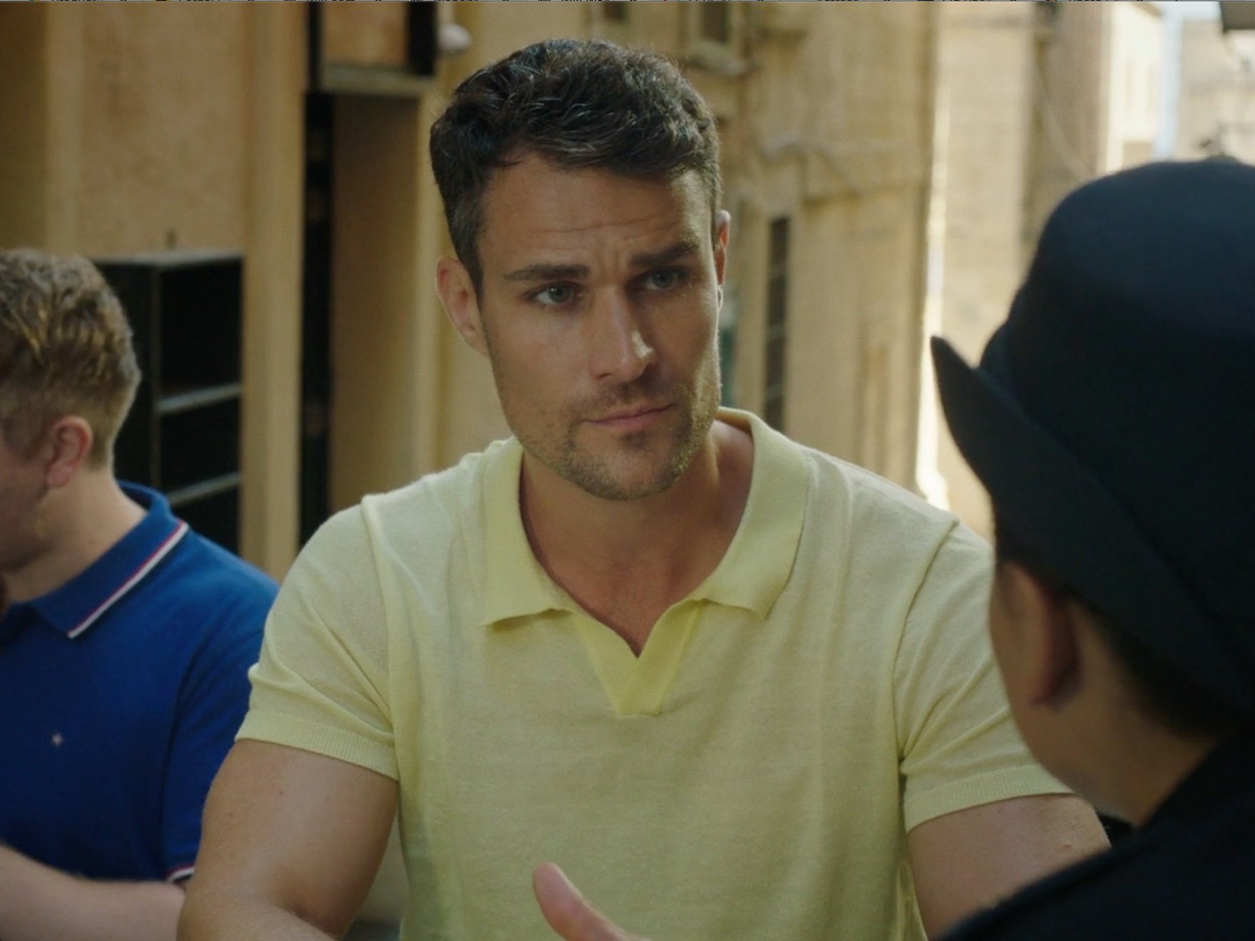 Fergal Coghlan in The Good Ship Murder (Channel 5), director Gordon Anderson, Stephen Hughes, producer Sandra MacIver, actors Shayne Ward, Catherine Tyldesley, Zak Douglas