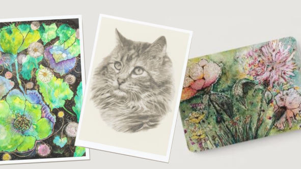 Bild mit drei Grußkarten von IsenbART