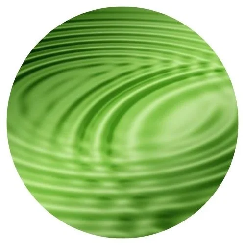 Wellen in grüner Farbe