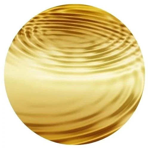 Wellen in goldener Farbe