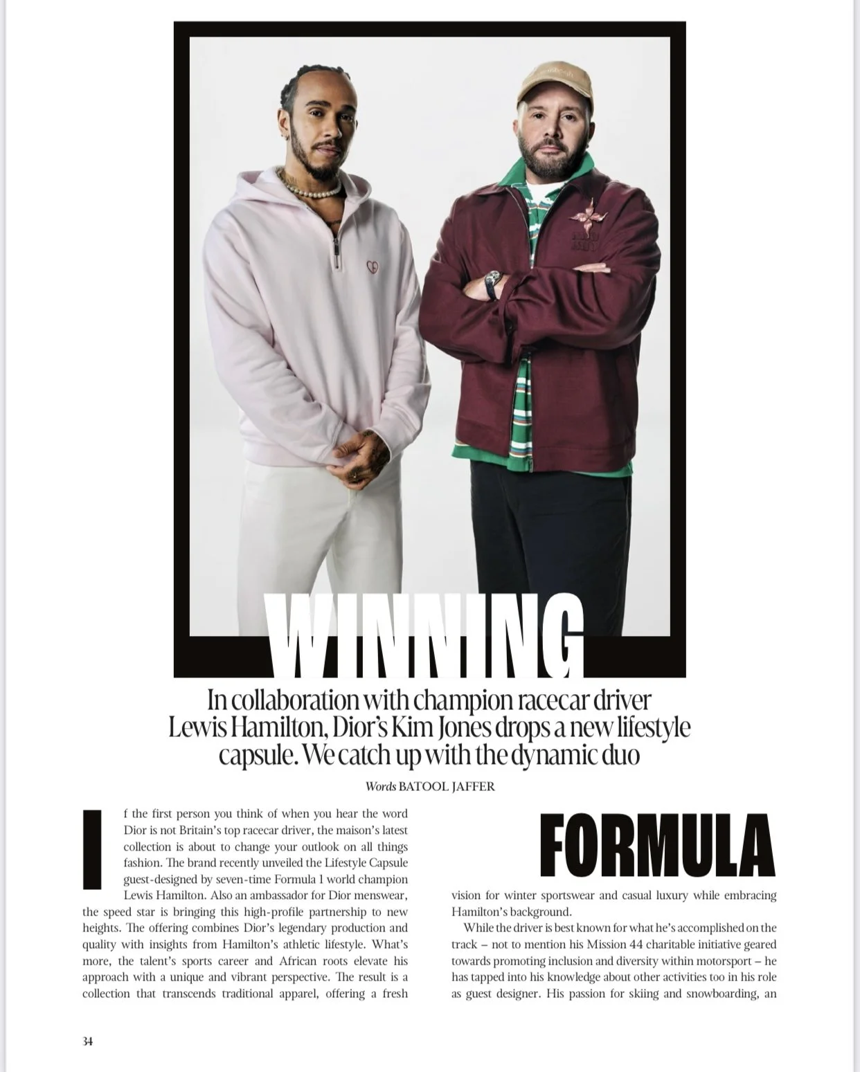 Lewis Hamilton x Dior