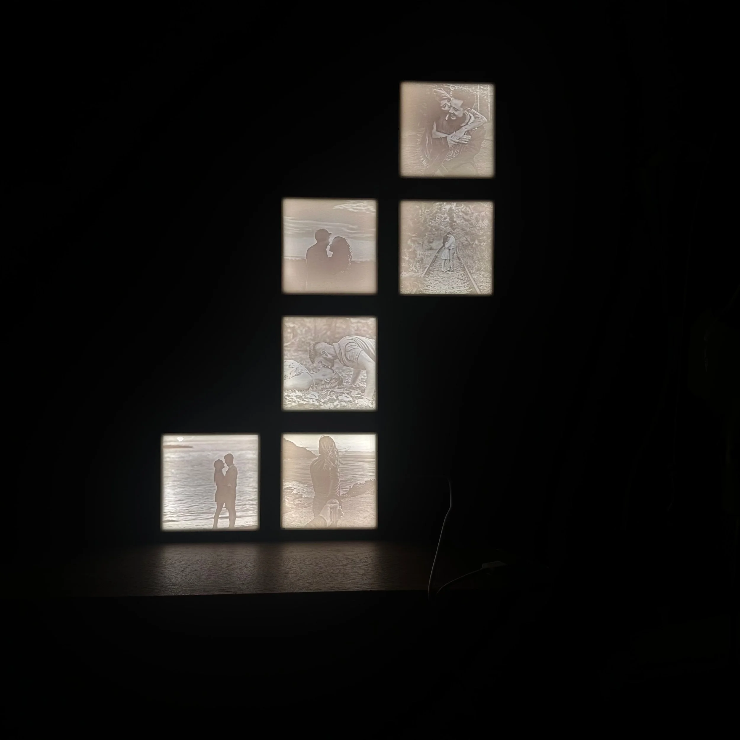 FotoFrame gekoppeld 6 stuks