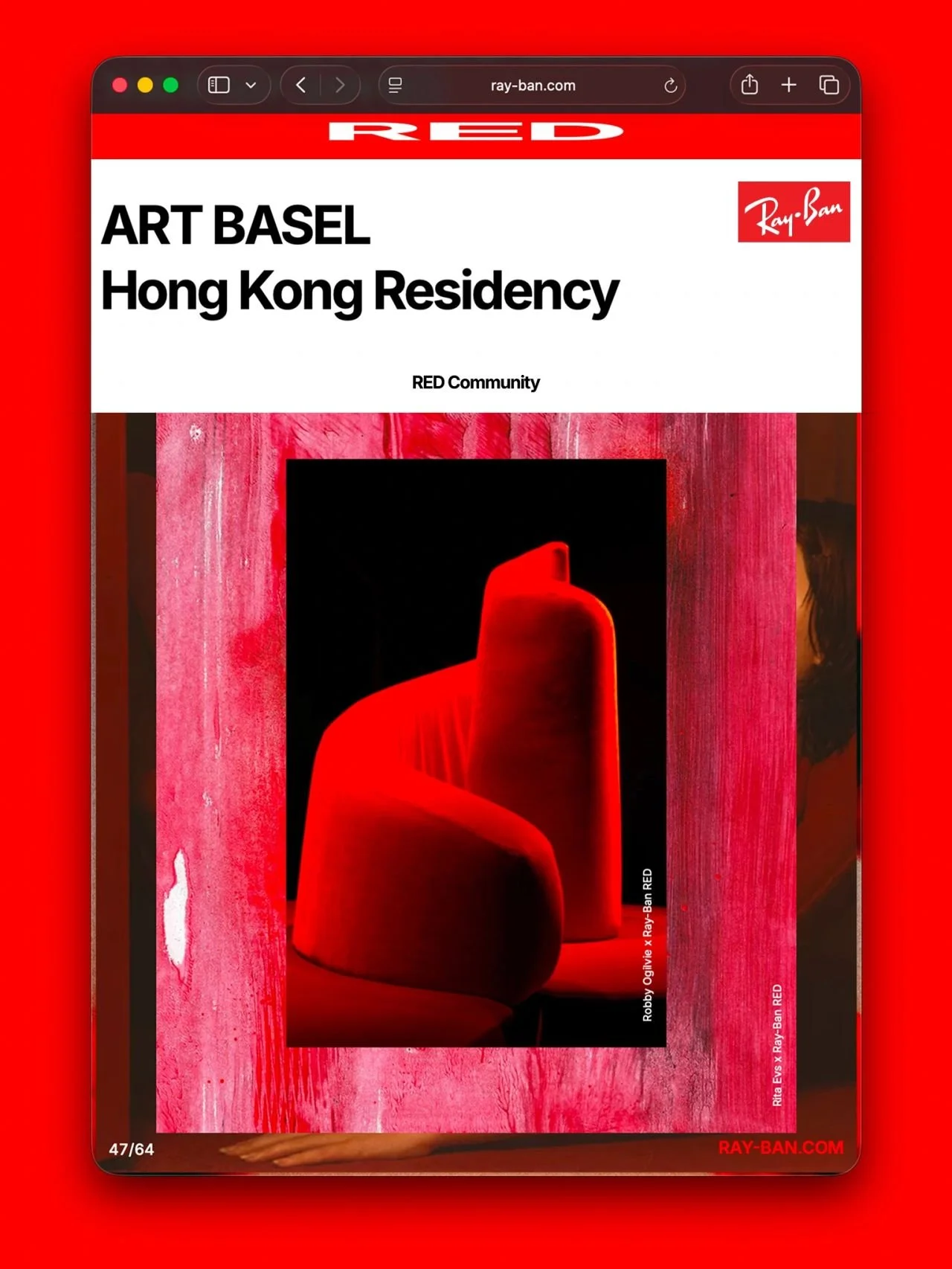 Spiral at Art Basel Hong Kong with Ray-Ban RED