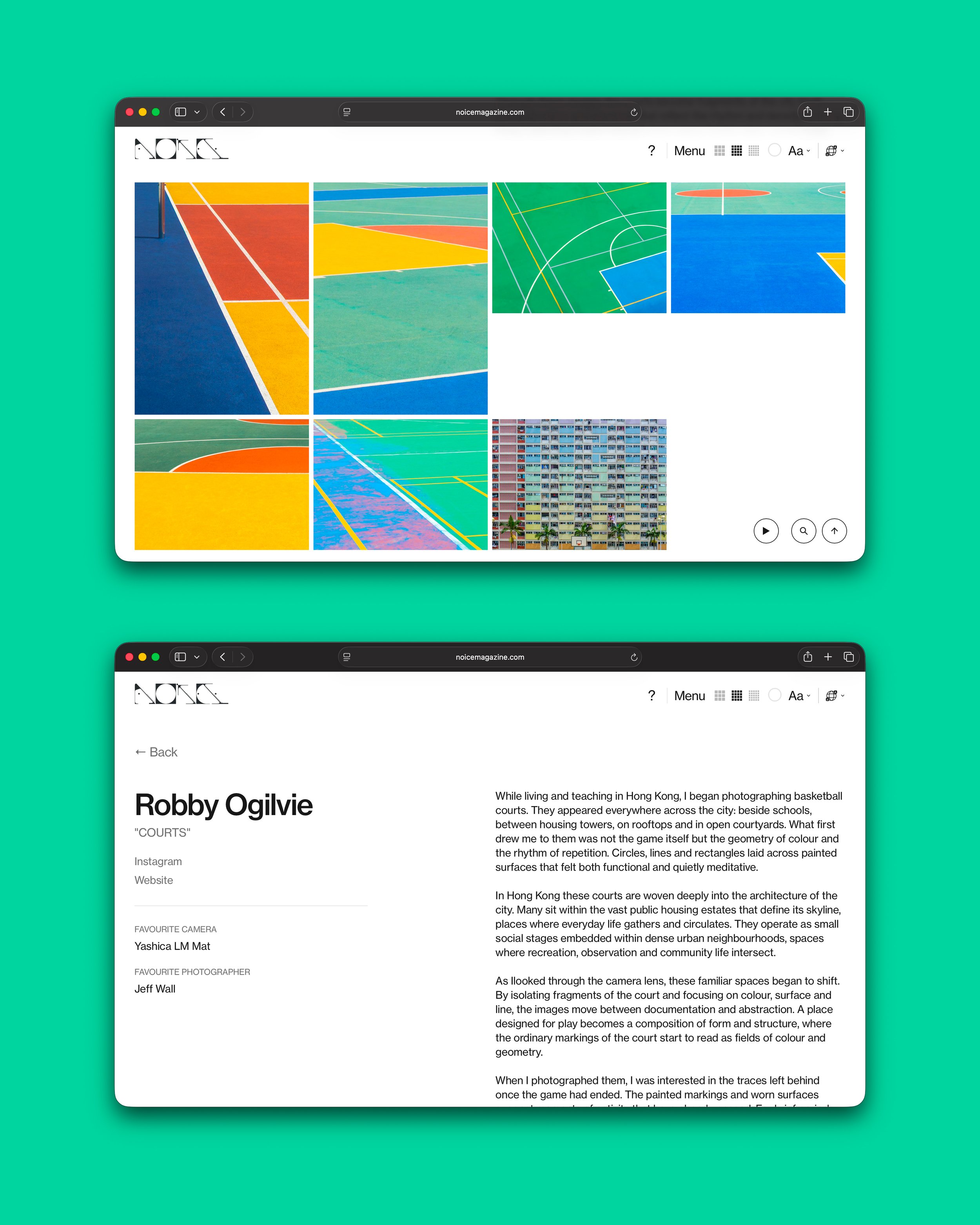 COURTS Featured by NOICE Magazine