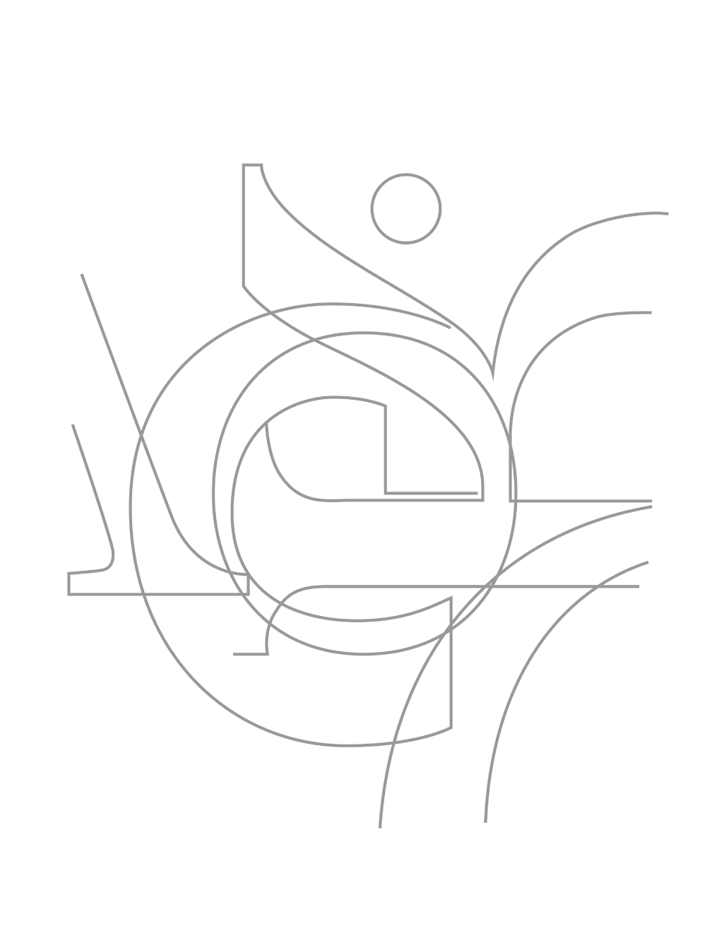 Trykket er basert på bokstaver og fonter jeg har tegnet som designer