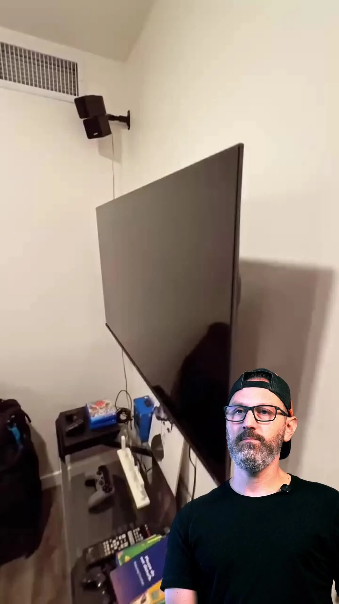Look at what they screwed their TV mount into 😬