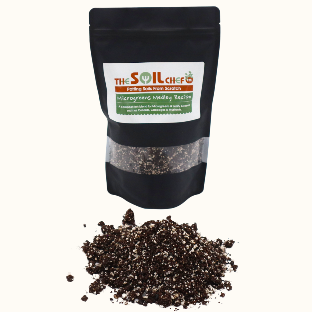 The Soil Chef Microgreens Medley Recipe Potting Soil 1qt