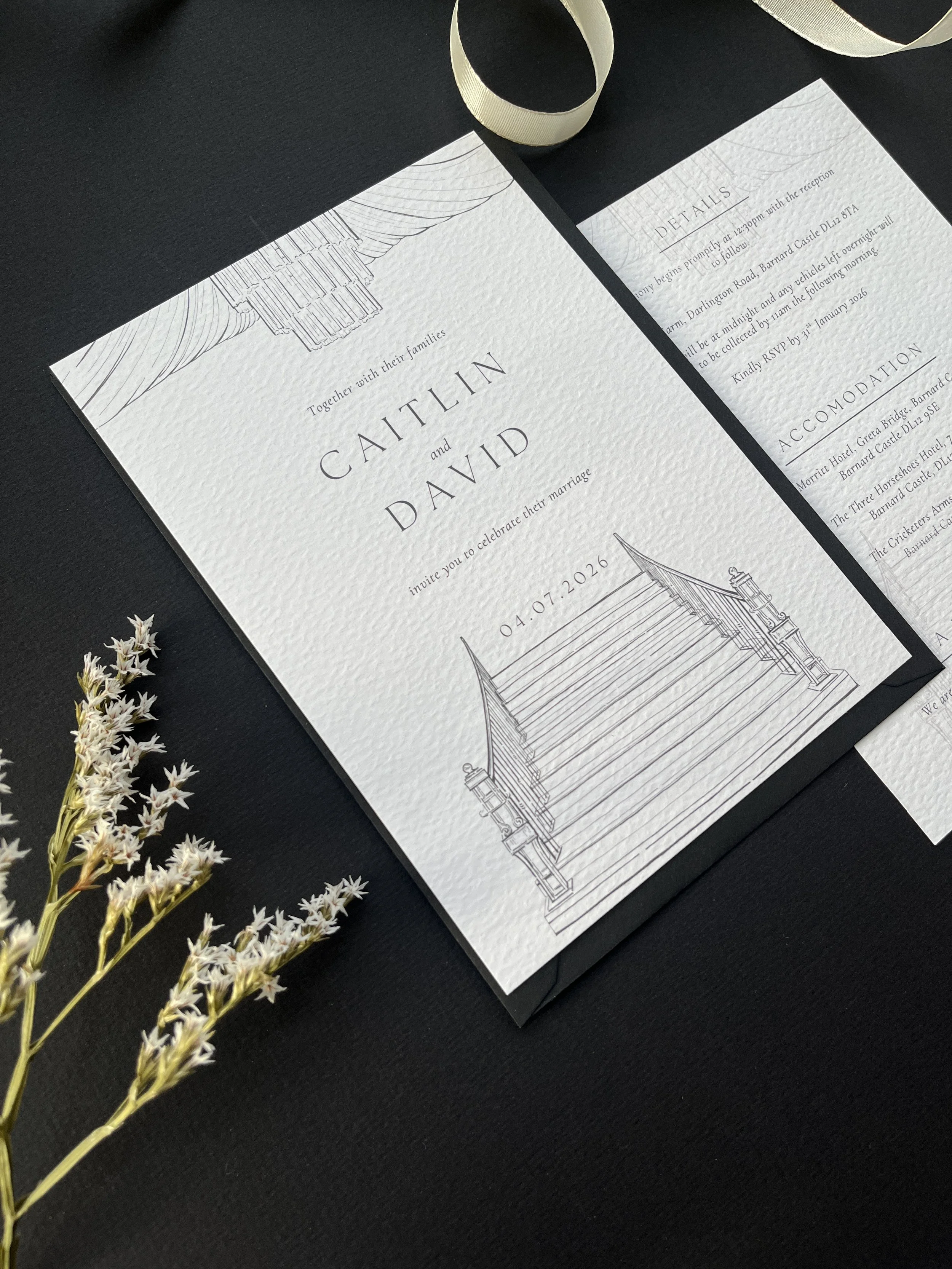 Wedding invitation of Runa Farm