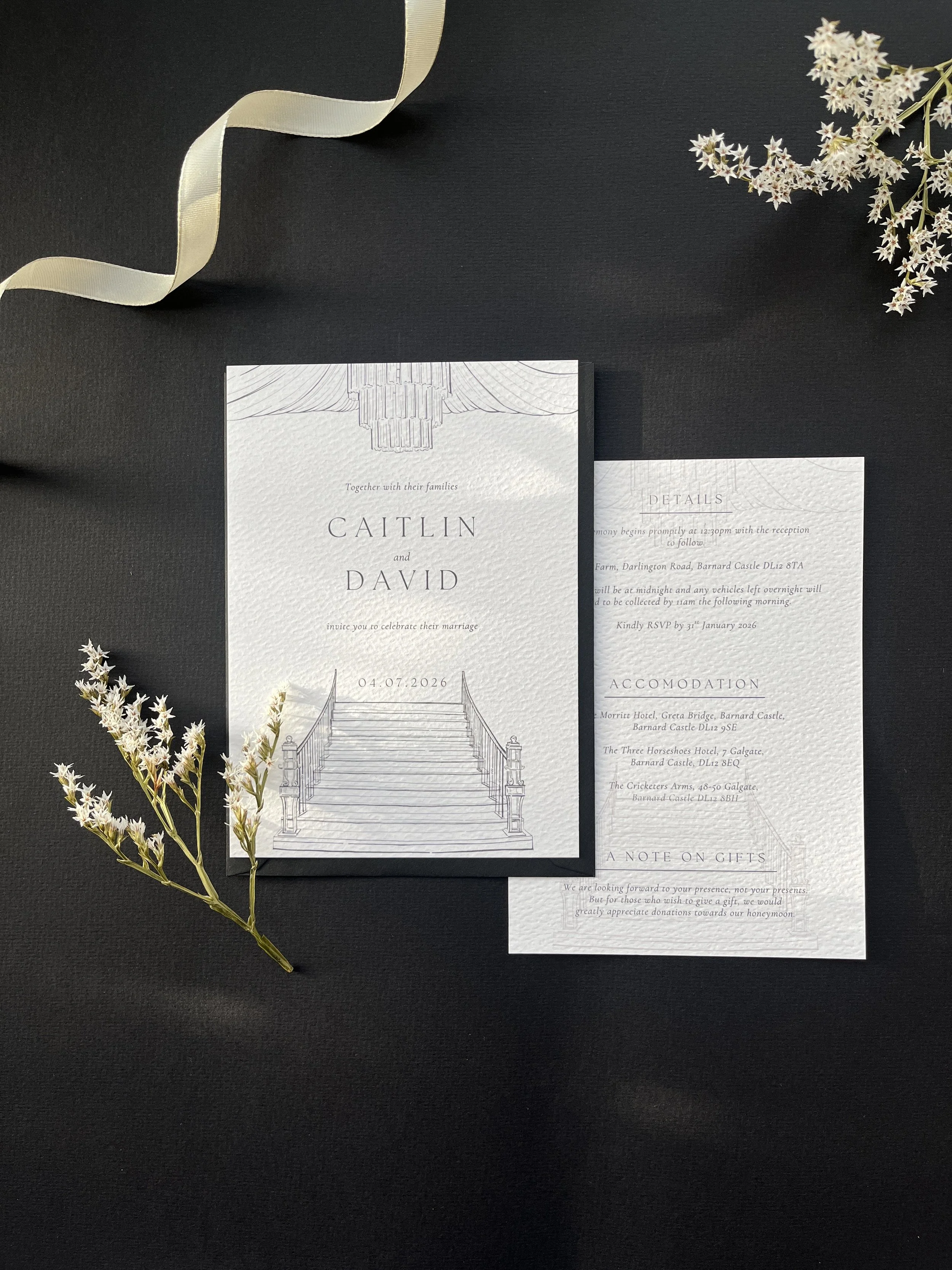 Wedding invitation of Runa Farm