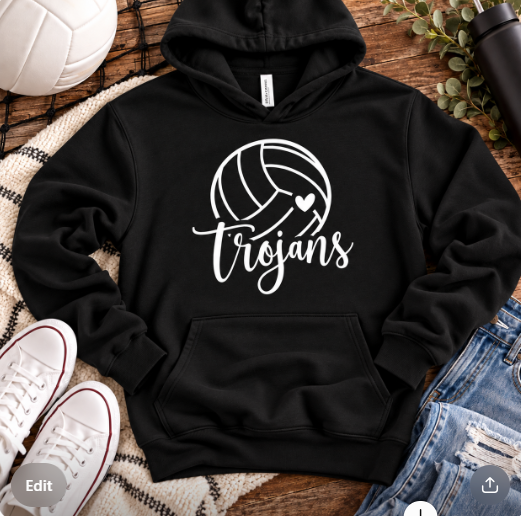 Trojans Volleyball Hoodie Black.png