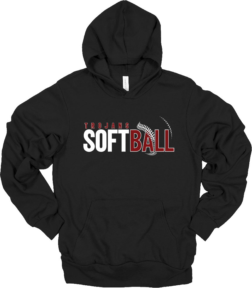NP Trojans Softball Black Hoodie.png