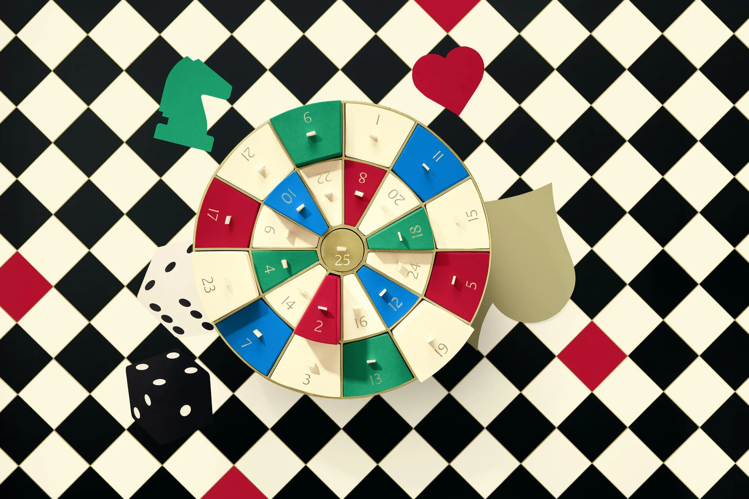 Jo Malone advent calendar for Christmas 25 on a cherckers background